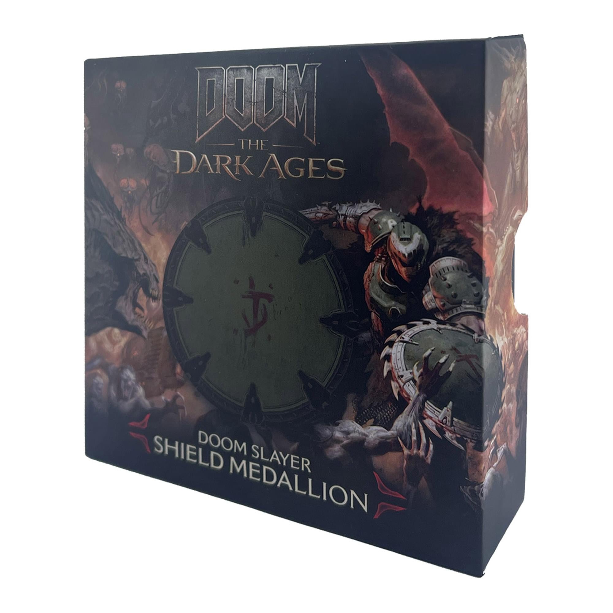 Doom: The Dark Ages Metal Saw Shield Limited Edition Metal Medallion
