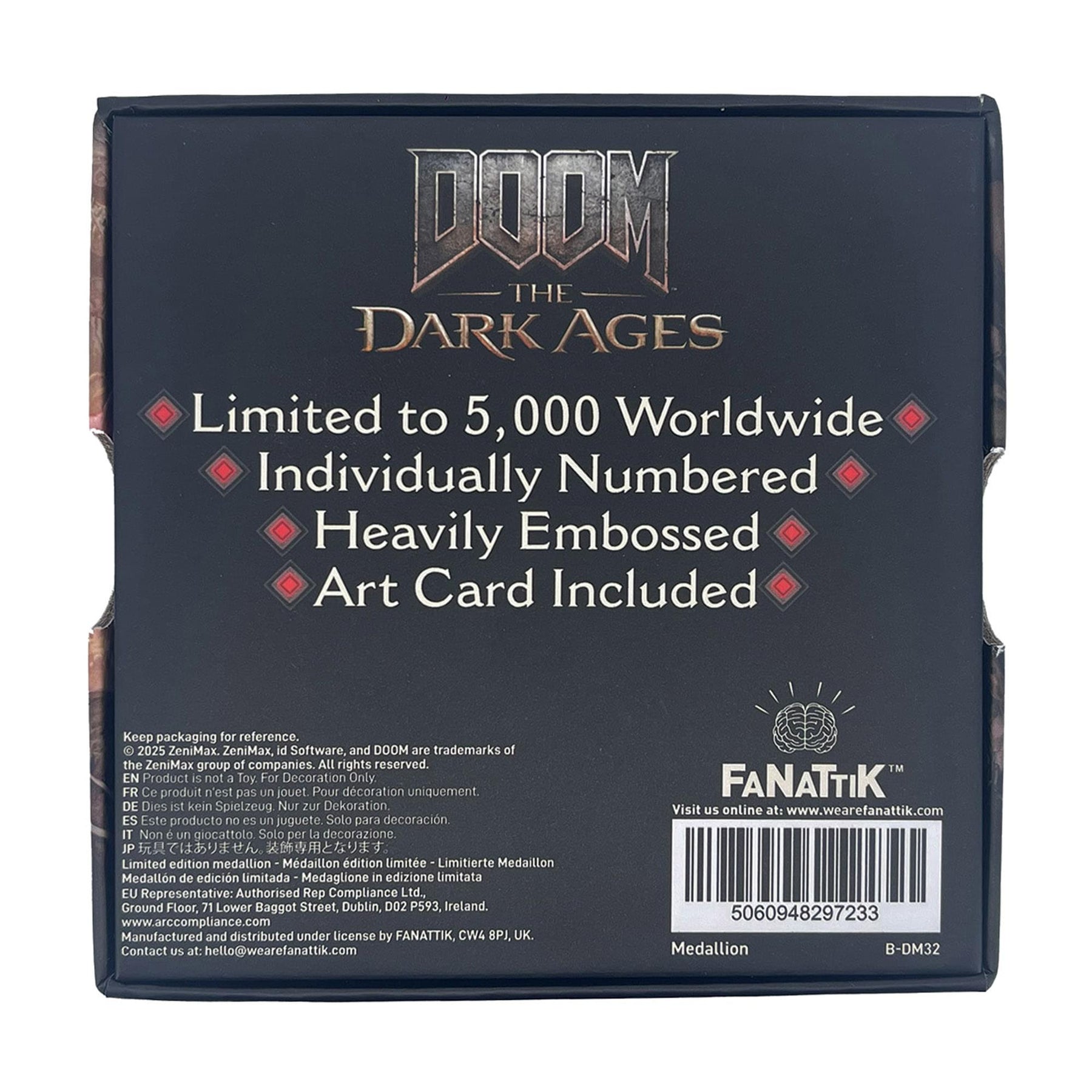 Doom: The Dark Ages Metal Saw Shield Limited Edition Metal Medallion