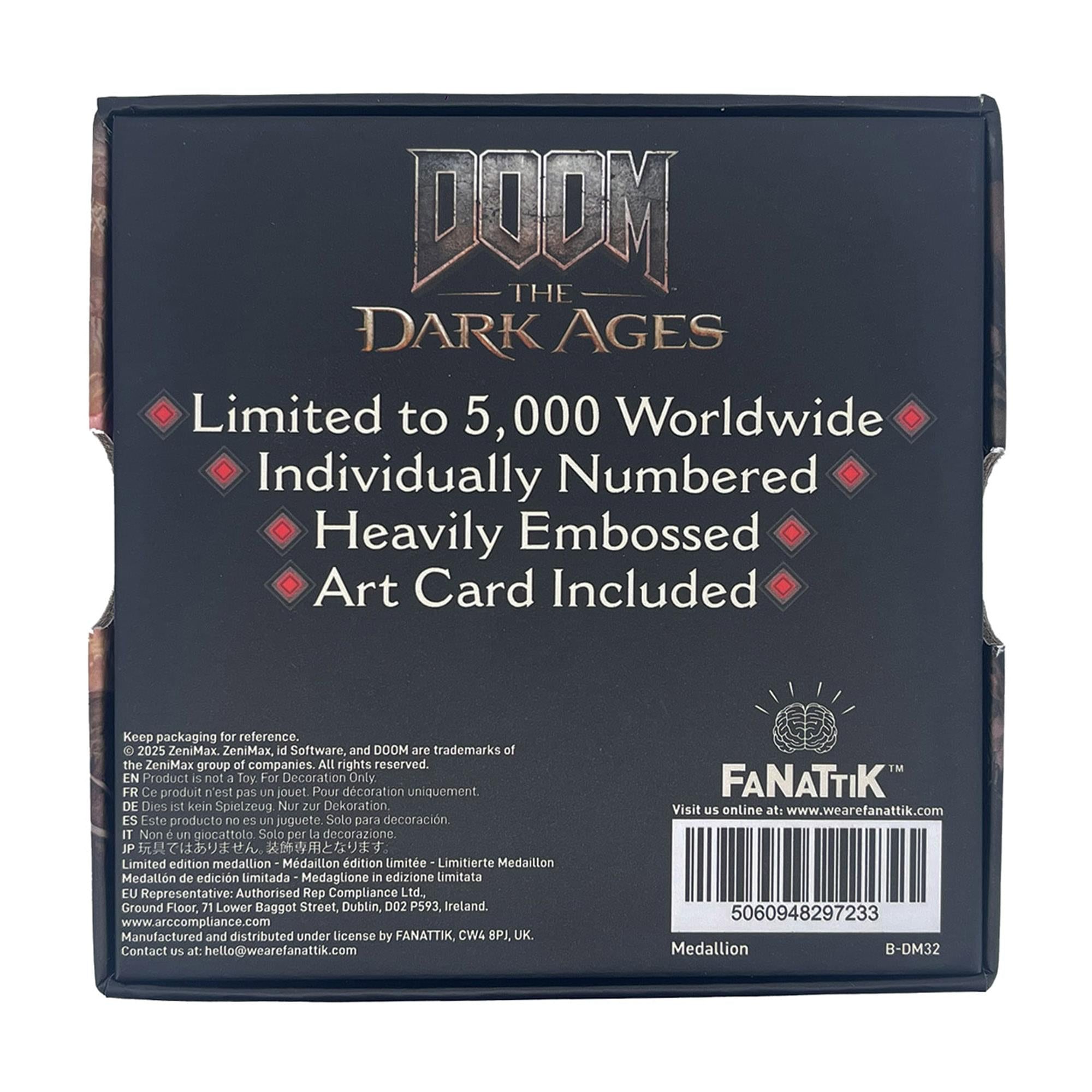 Doom: The Dark Ages Metal Saw Shield Limited Edition Metal Medallion