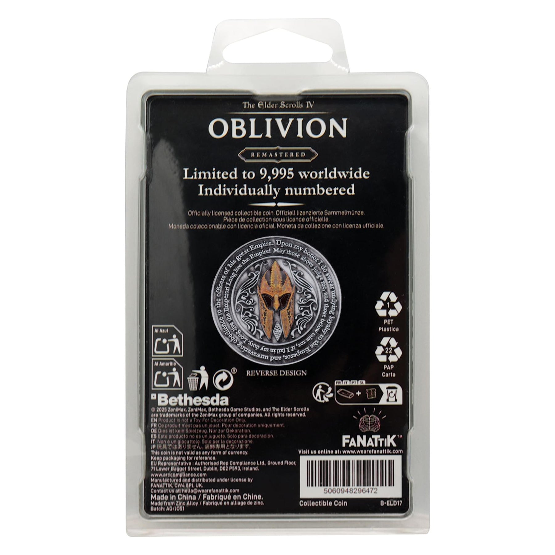 The Elder Scrolls IV: Oblivion Limited Edition Imperial City Coin