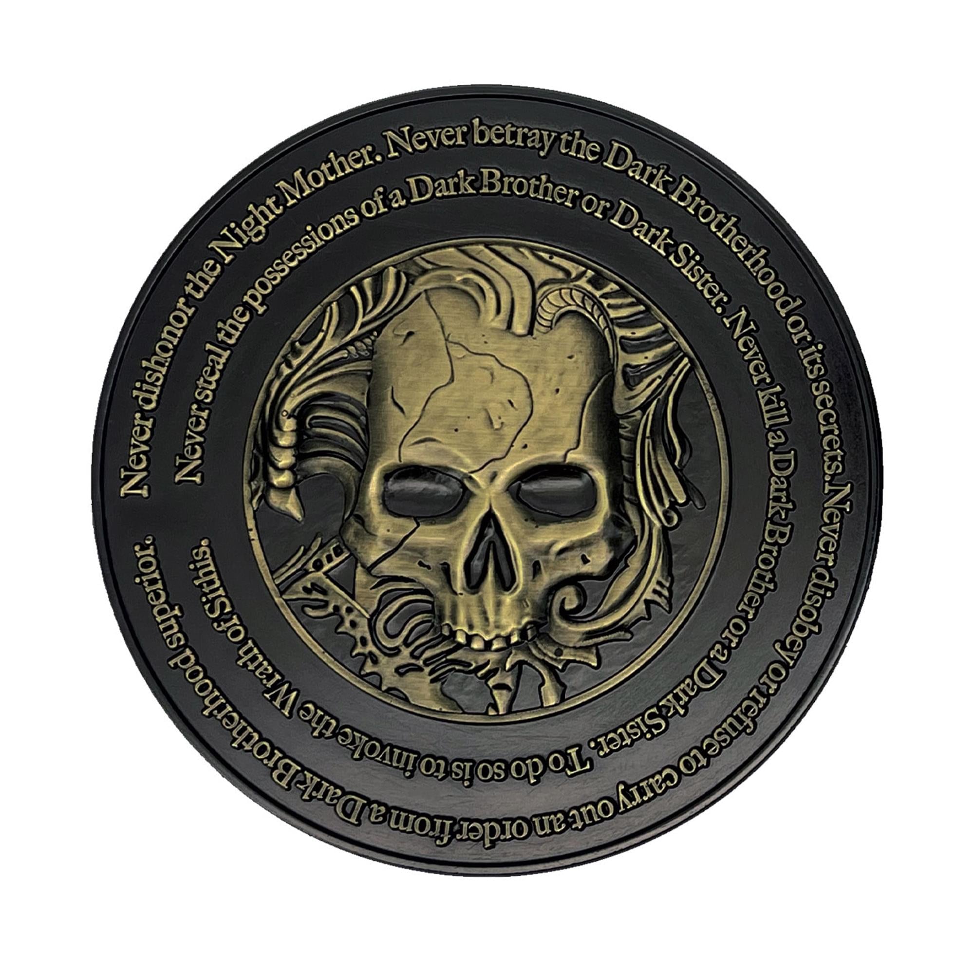 The Elder Scrolls IV: Oblivion Dark Brotherhood Limited Edition Metal Medallion