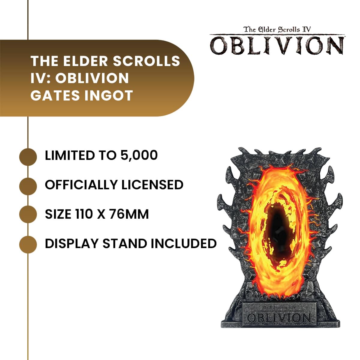 The Elder Scrolls IV: Oblivion Limited Edition Gates Ingot