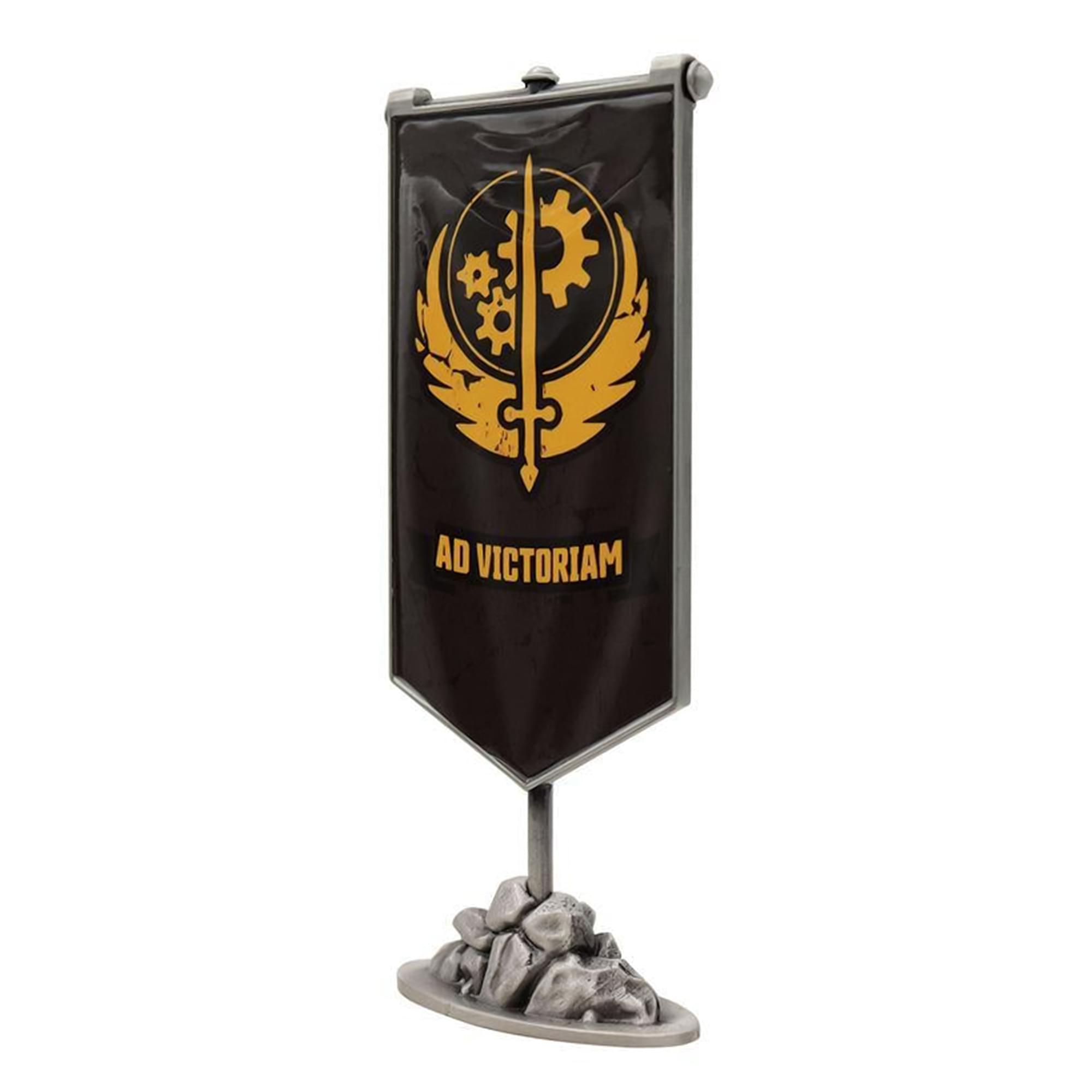 Fallout Brotherhood Of Steel Banner Limited Edition Metal Replica | 2 x 4 Inches
