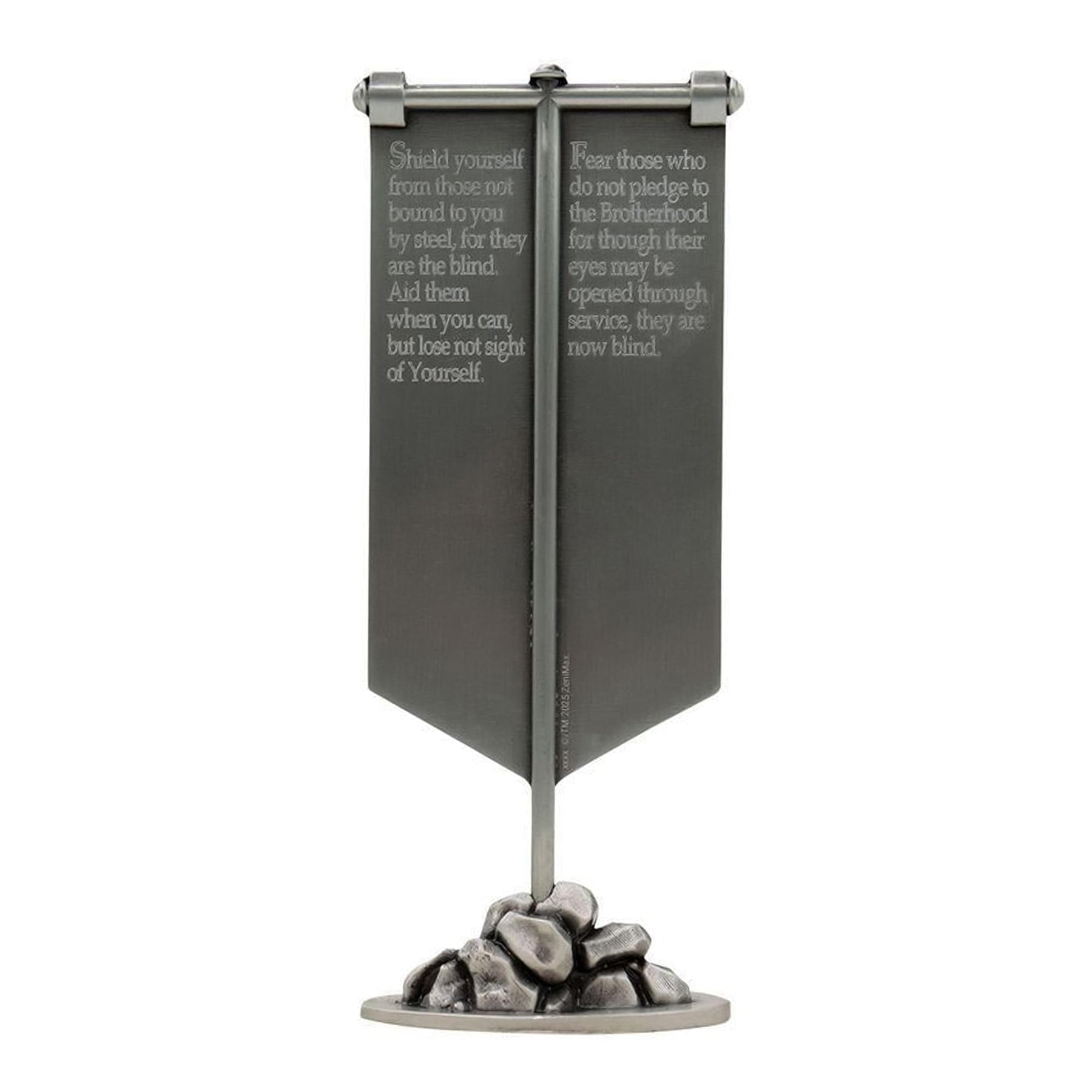 Fallout Brotherhood Of Steel Banner Limited Edition Metal Replica | 2 x 4 Inches