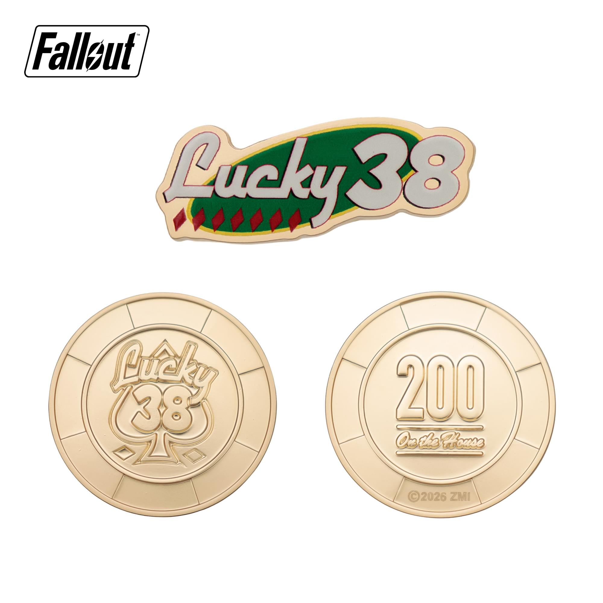 Fallout: New Vegas Lucky 38 Limited Edition Imitation Gold Casino Set