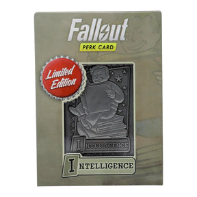 Fallout Limited Edition Replica Perk Card | Intelligence