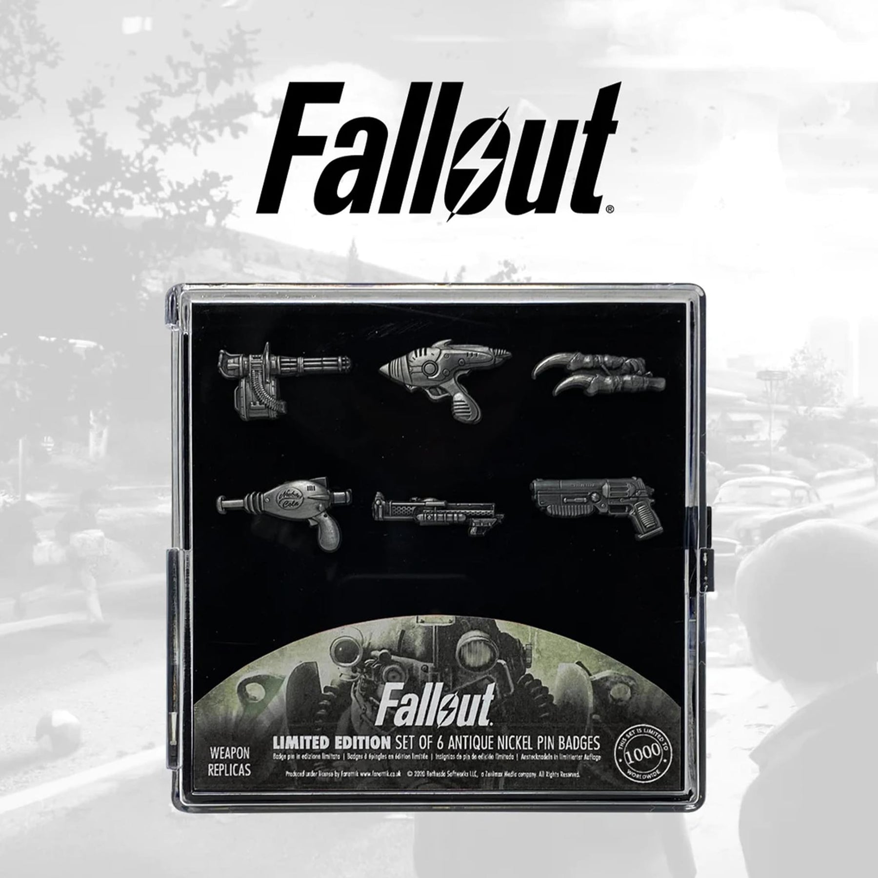 Fallout Limited Edition Weapons Pin Badge Set of 6