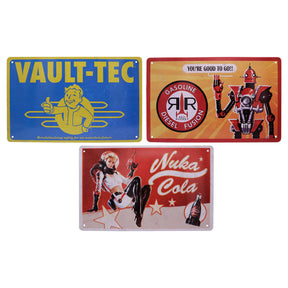 Fallout 3-Piece Tin Sign Set