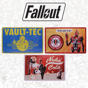 Fallout 3-Piece Tin Sign Set
