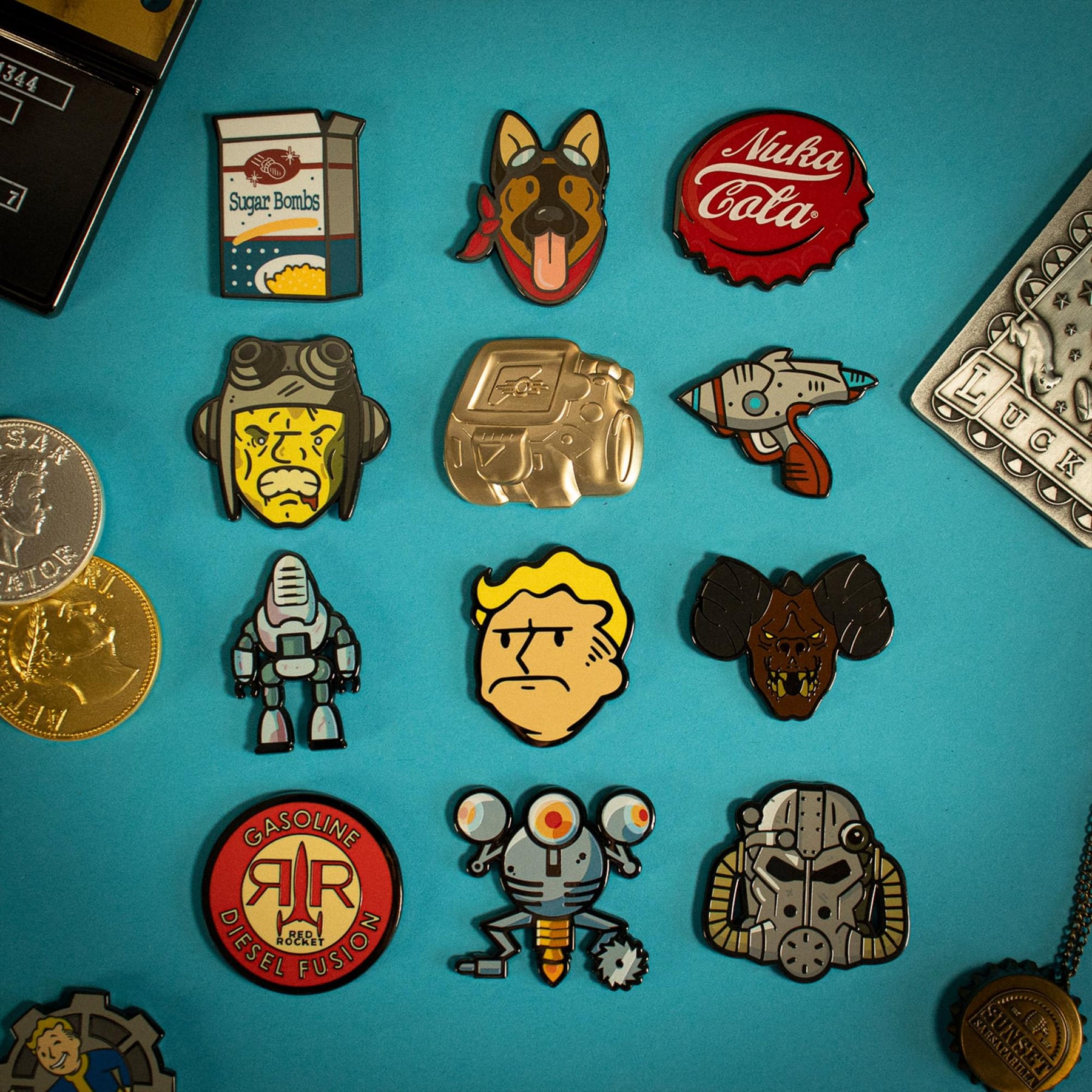 Fallout Mystery Box Enamel Pins | Set Of 12