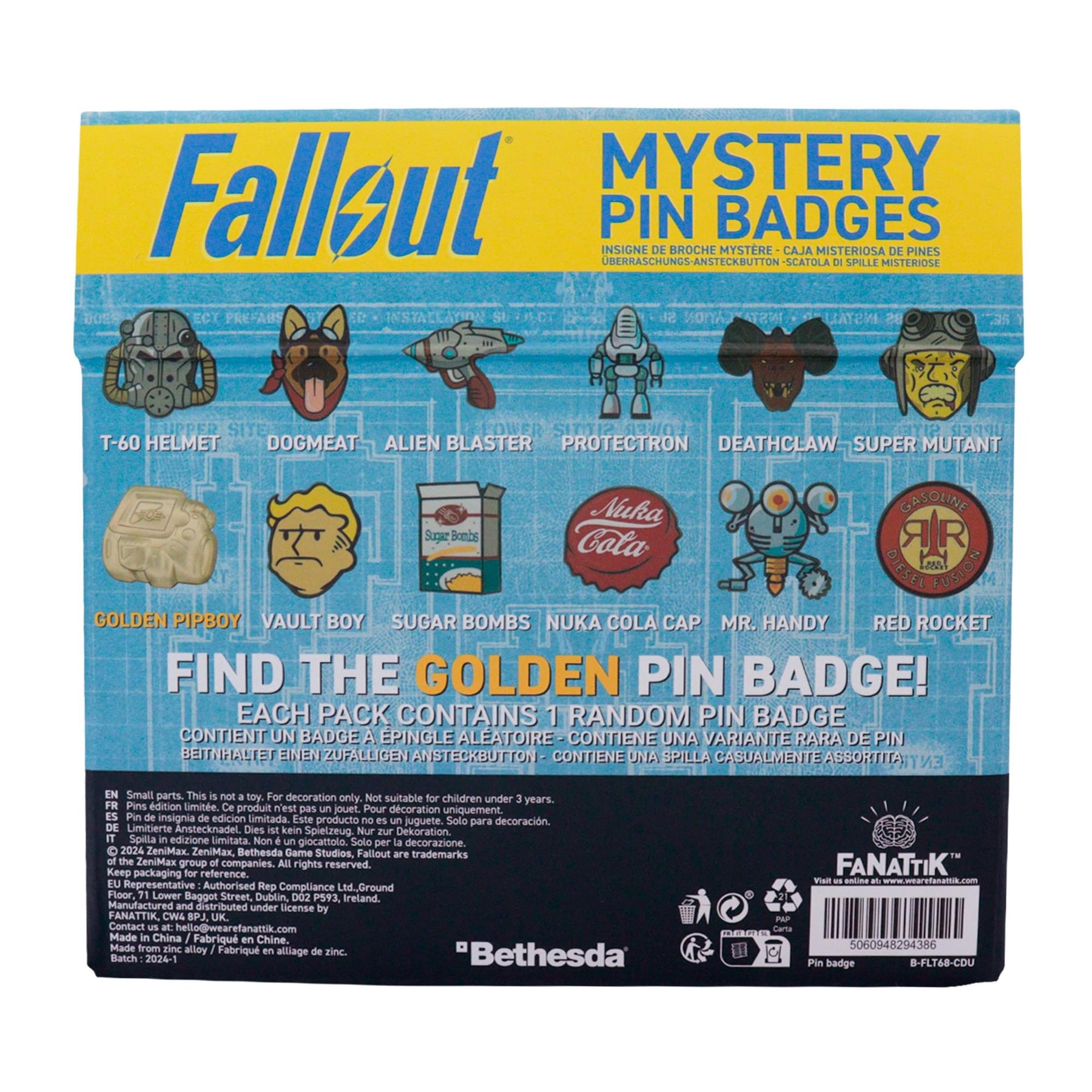 Fallout Mystery Box Enamel Pins | Set Of 12