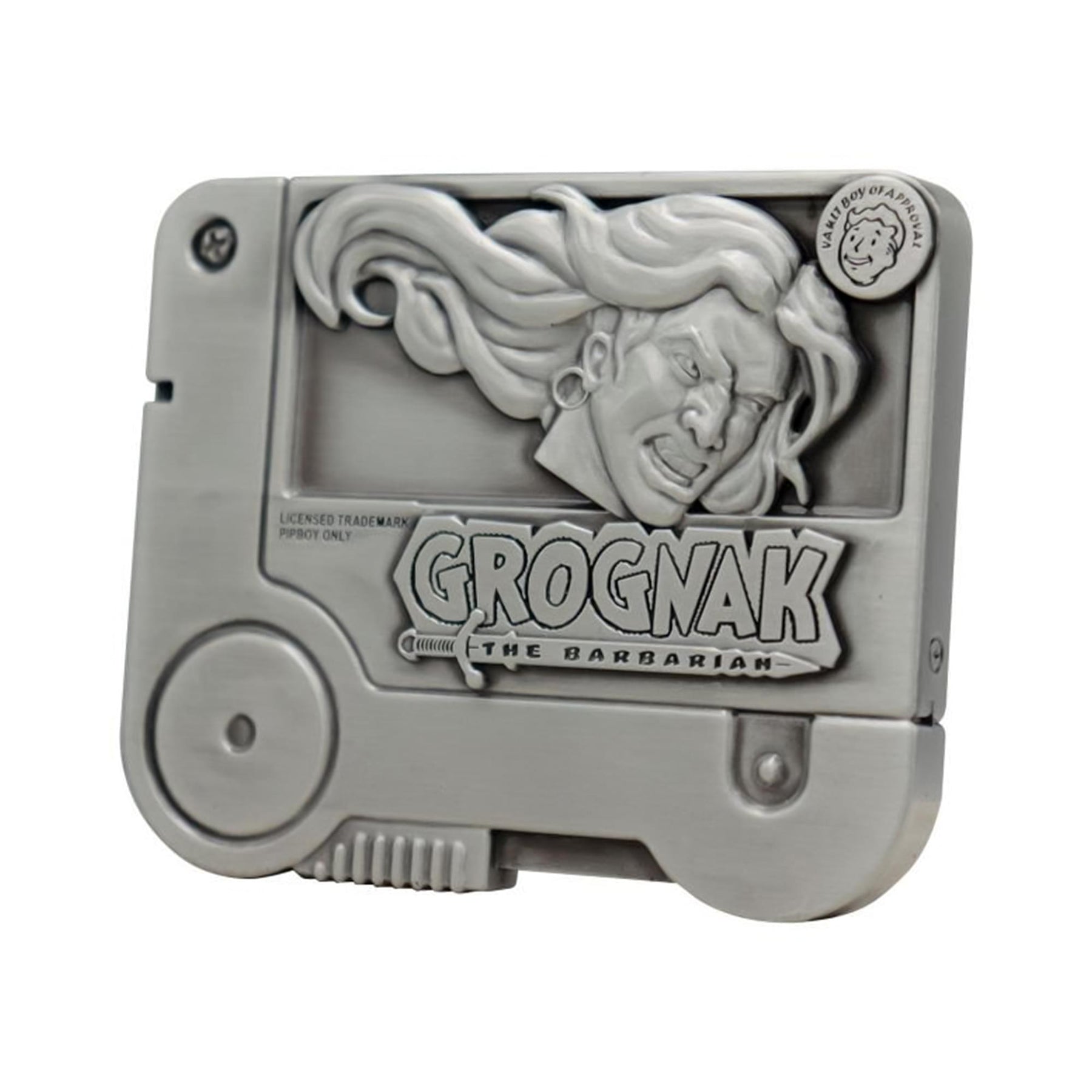 Fallout Grognak The Barbarian Holotape Limited Edition Embossed Metal Replica