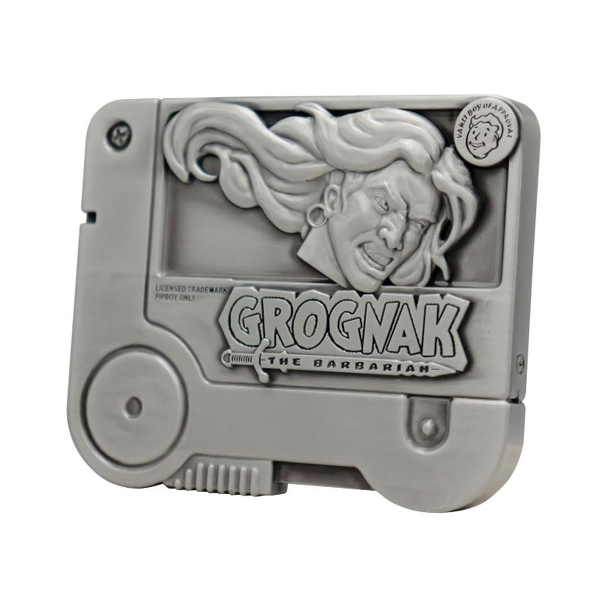 Fallout Grognak The Barbarian Holotape Limited Edition Embossed Metal Replica