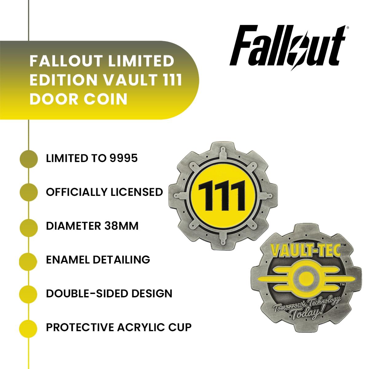Fallout Vault 111 Door Limited Edition Coin