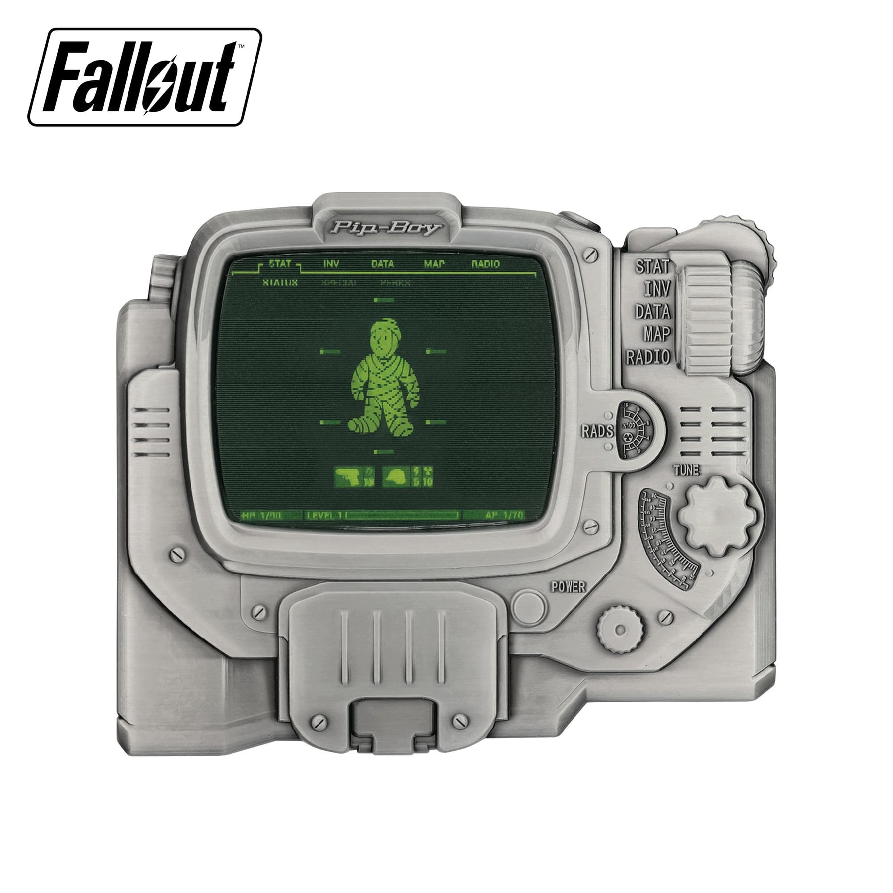 Fallout Pip-Boy Health Limited Edition Embossed Lenticular Metal Ingot