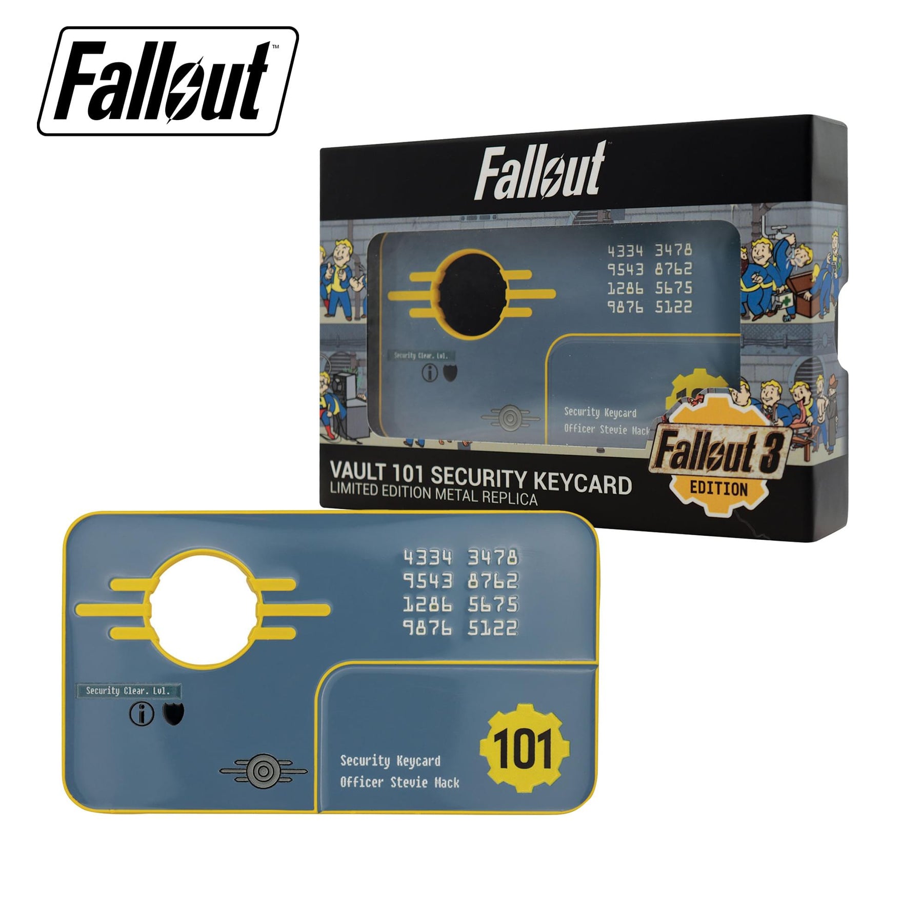 Fallout 3 Vault 101 Security Keycard Limited Edition Replica