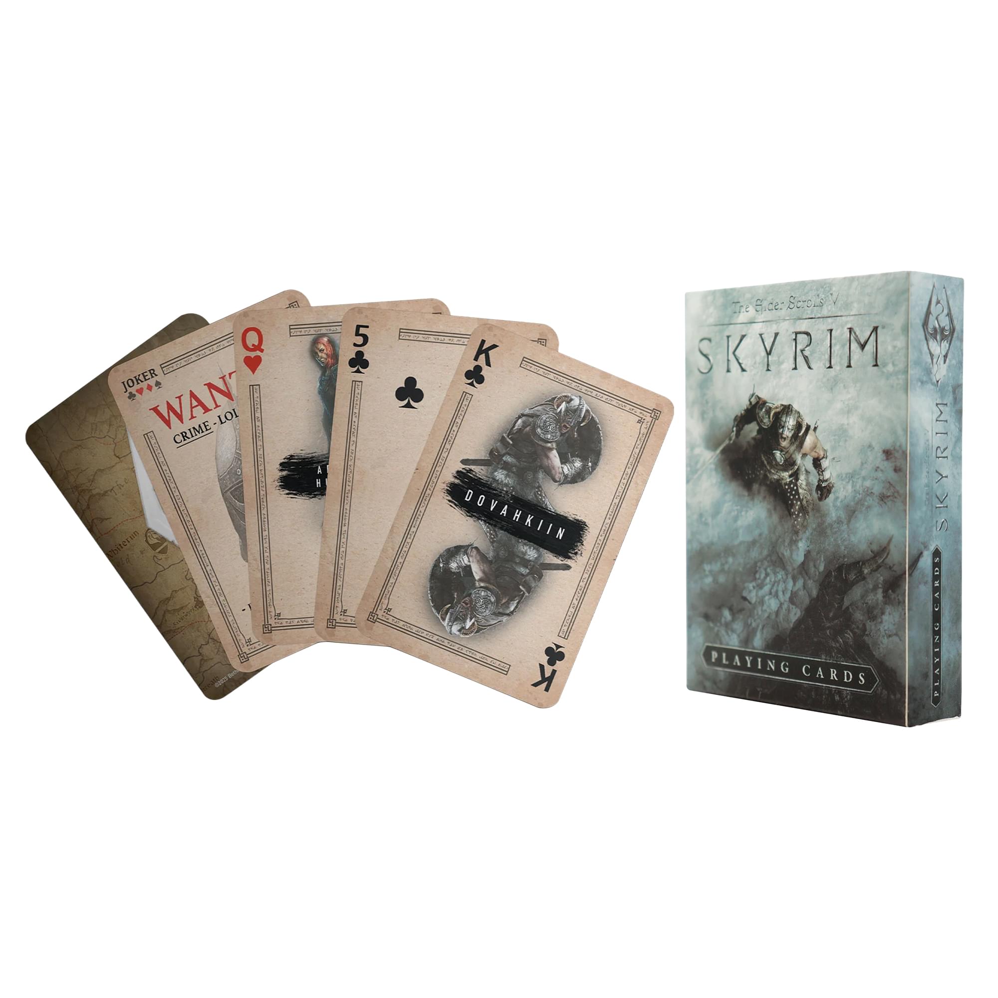 The Elder Scrolls V: Skyrim Playing Cards | 52-Card Deck Plus 2 Jokers