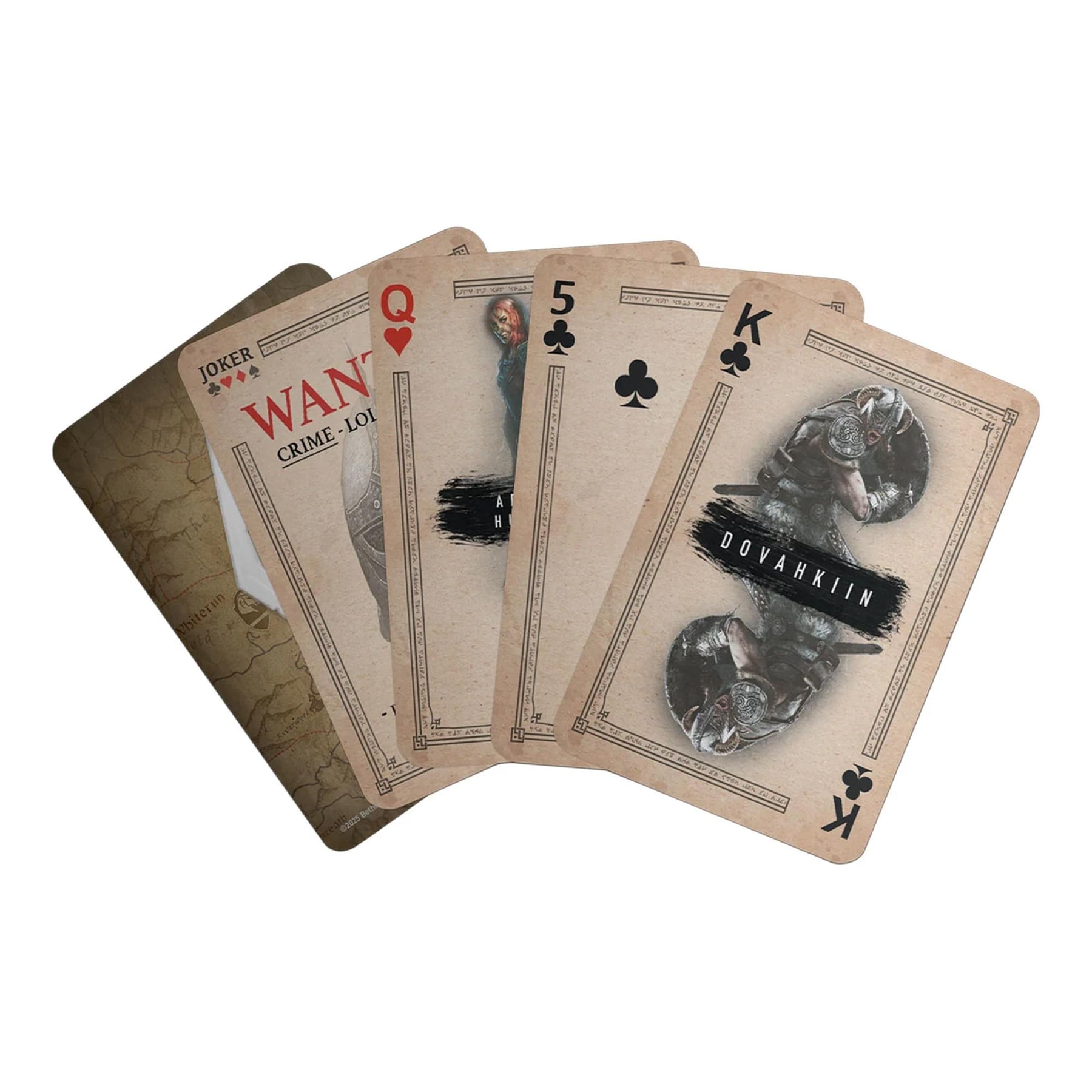 The Elder Scrolls V: Skyrim Playing Cards | 52-Card Deck Plus 2 Jokers