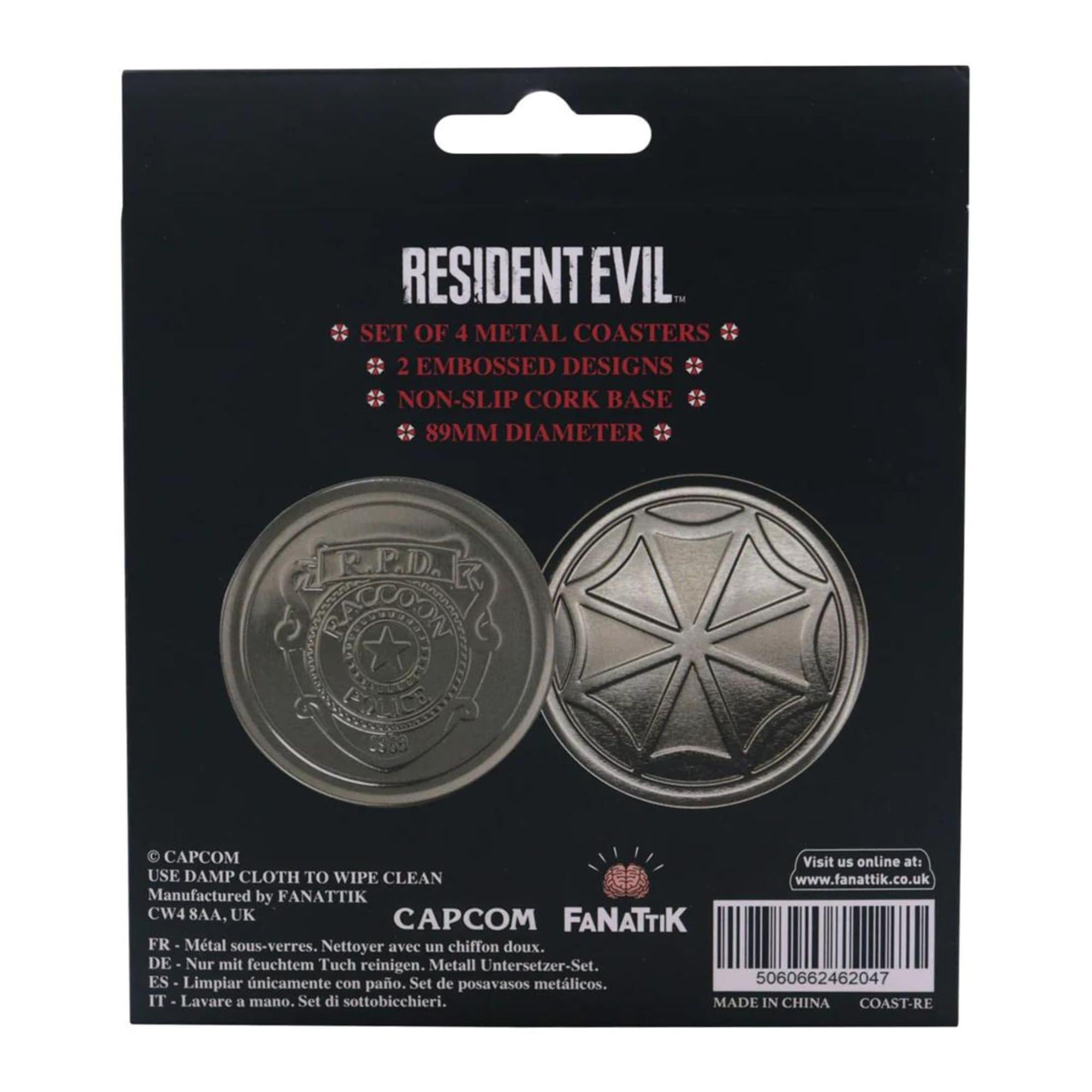 Resident Evil Metal Drink Coaster Set of 4