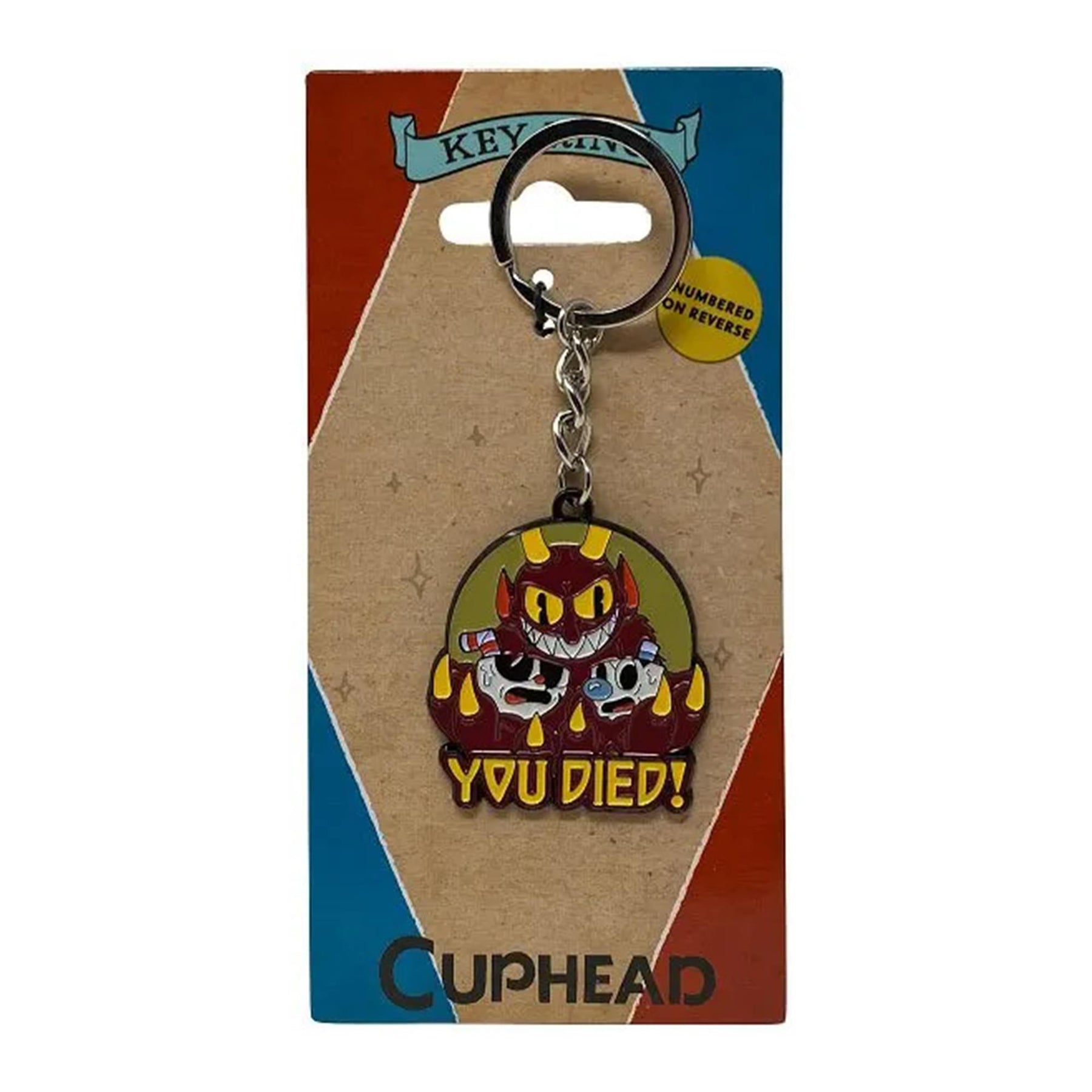 Cuphead Limited Edition "You Died" Key Ring