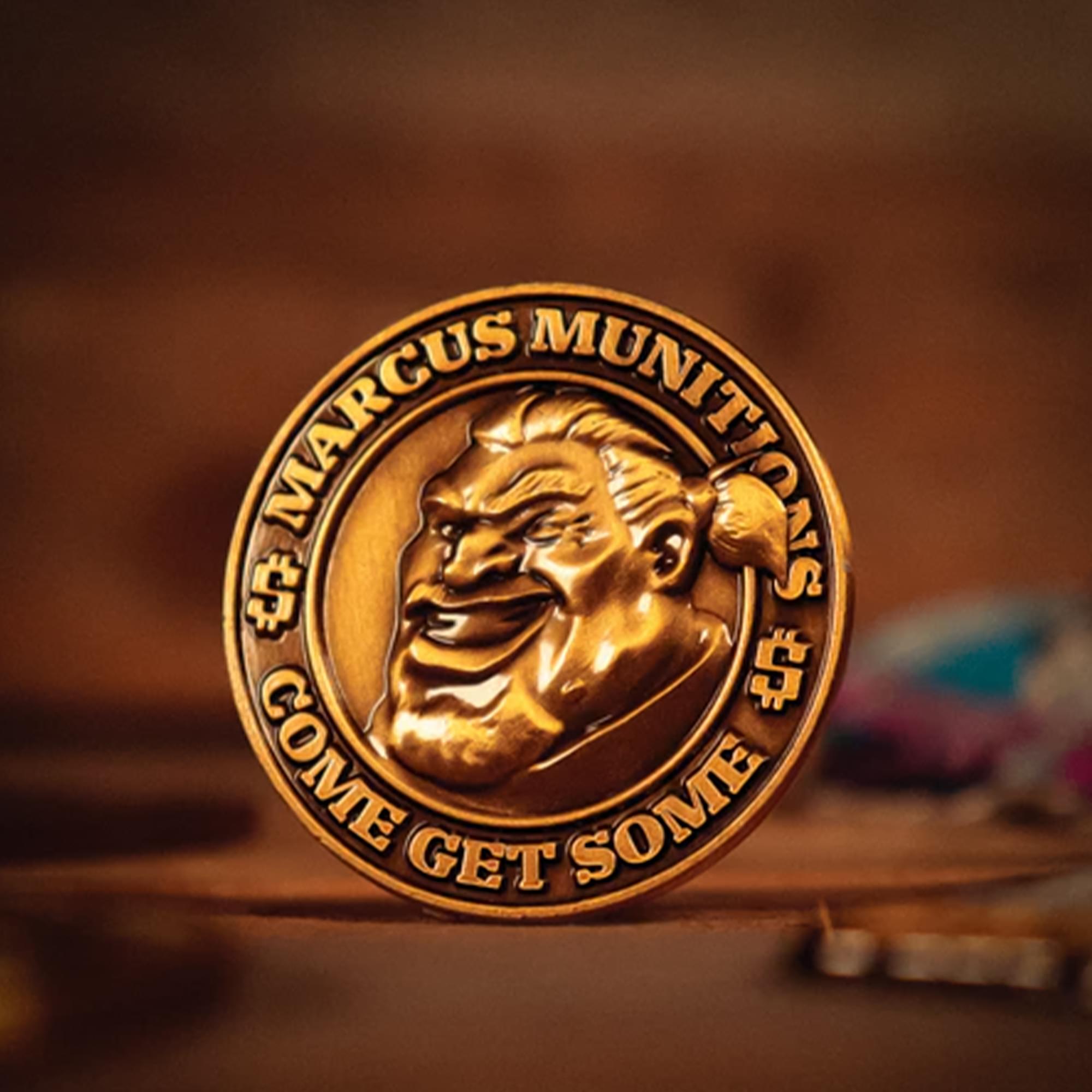 Borderlands Marcus Munitions Limited Edition Embossed Collectible Coin