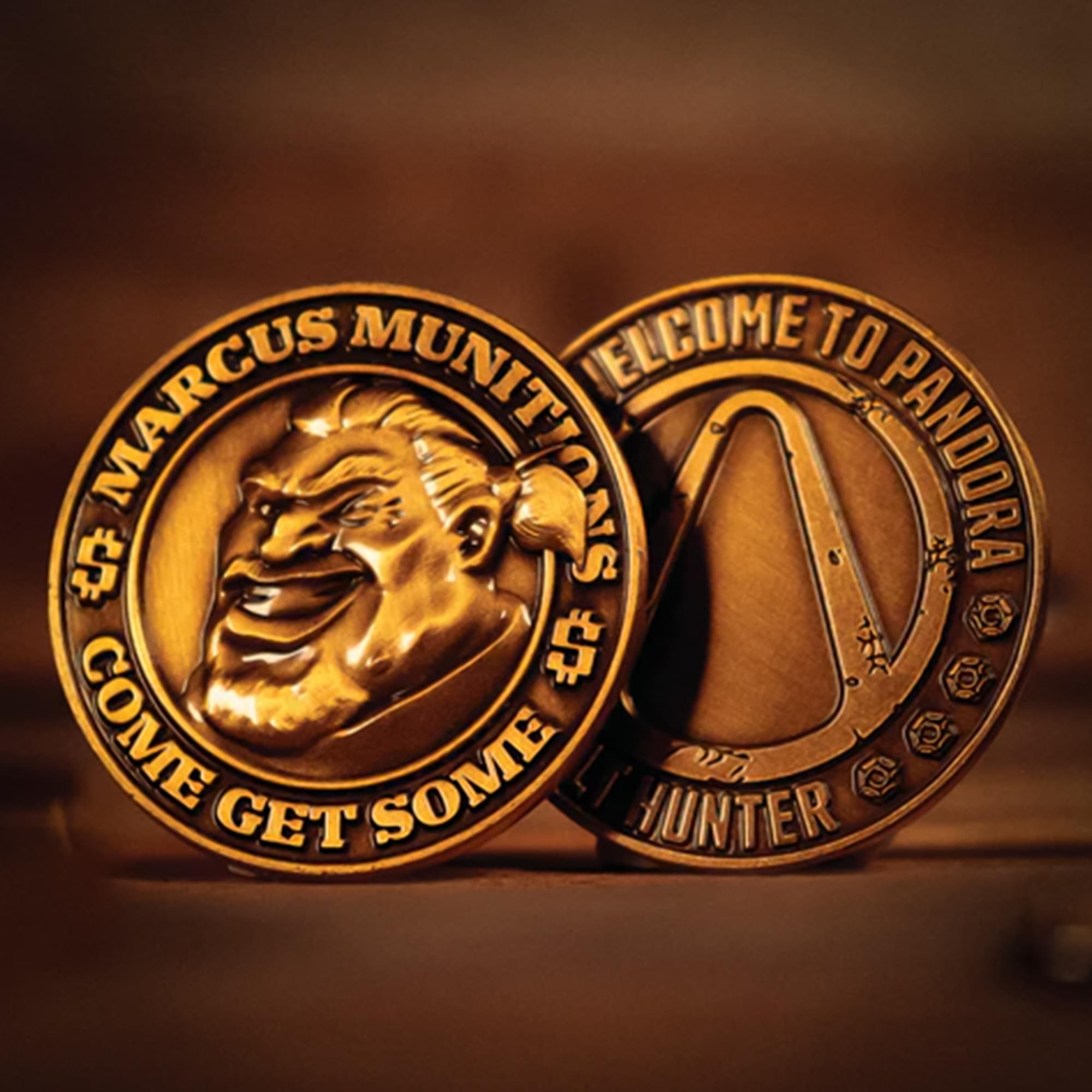 Borderlands Marcus Munitions Limited Edition Embossed Collectible Coin