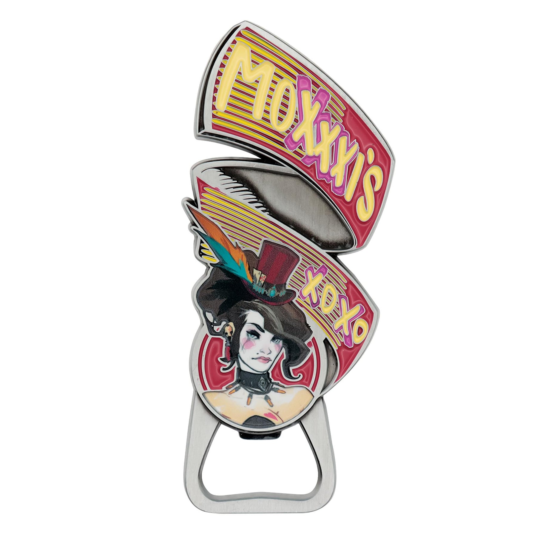 Borderlands Mad Moxxi Magnetic Enamel Metal Bottle Opener