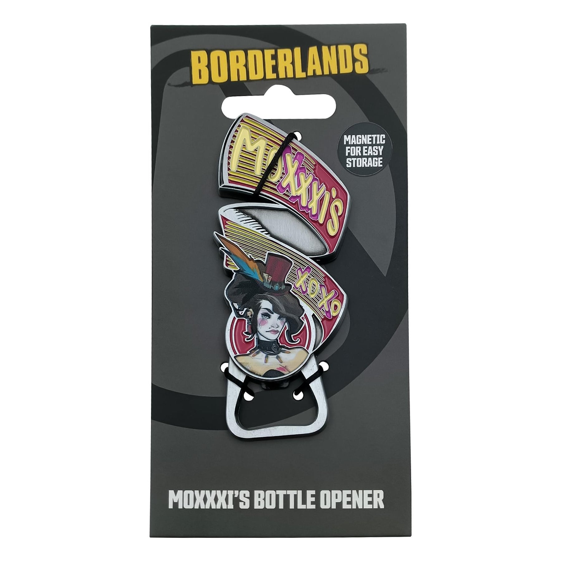 Borderlands Mad Moxxi Magnetic Enamel Metal Bottle Opener