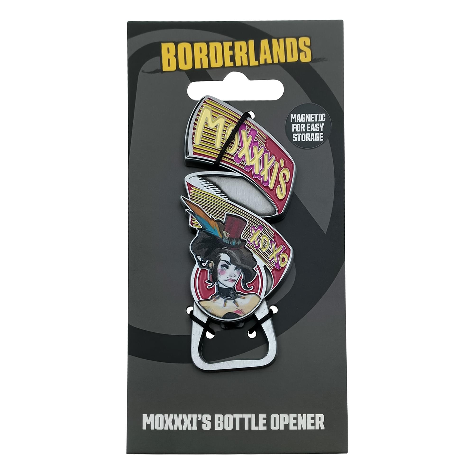 Borderlands Mad Moxxi Magnetic Enamel Metal Bottle Opener