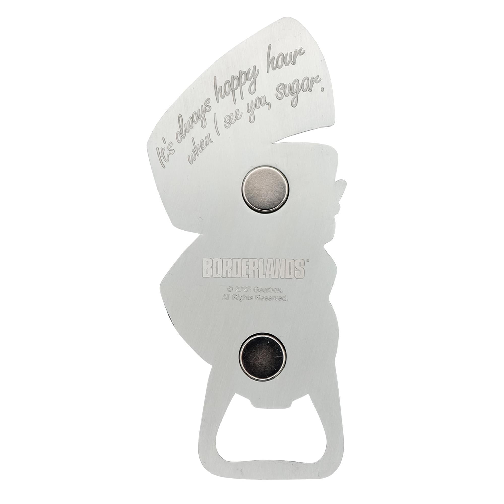 Borderlands Mad Moxxi Magnetic Enamel Metal Bottle Opener