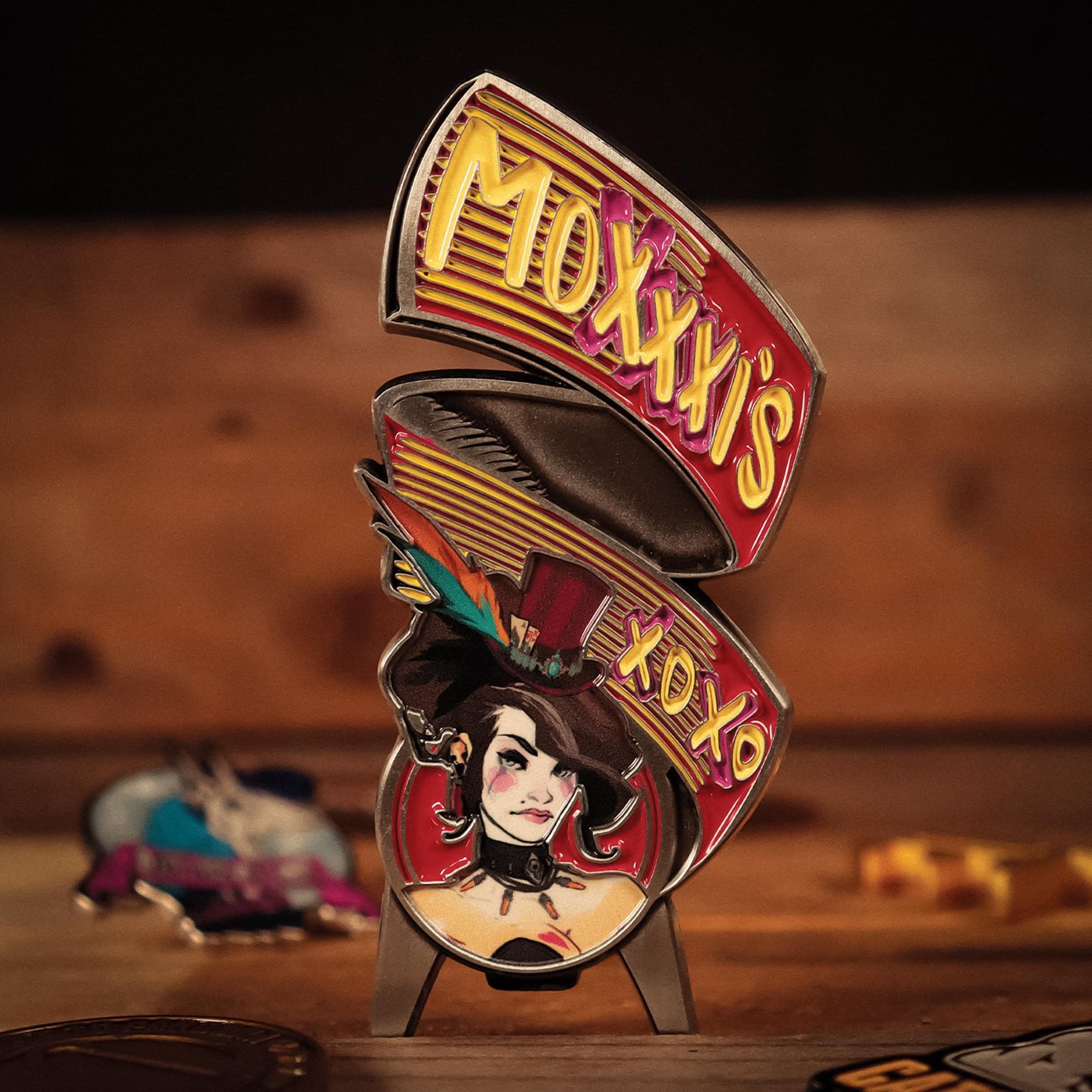 Borderlands Mad Moxxi Magnetic Enamel Metal Bottle Opener