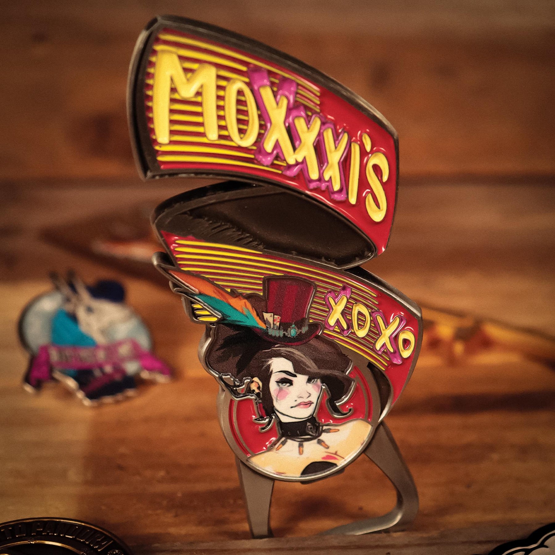 Borderlands Mad Moxxi Magnetic Enamel Metal Bottle Opener