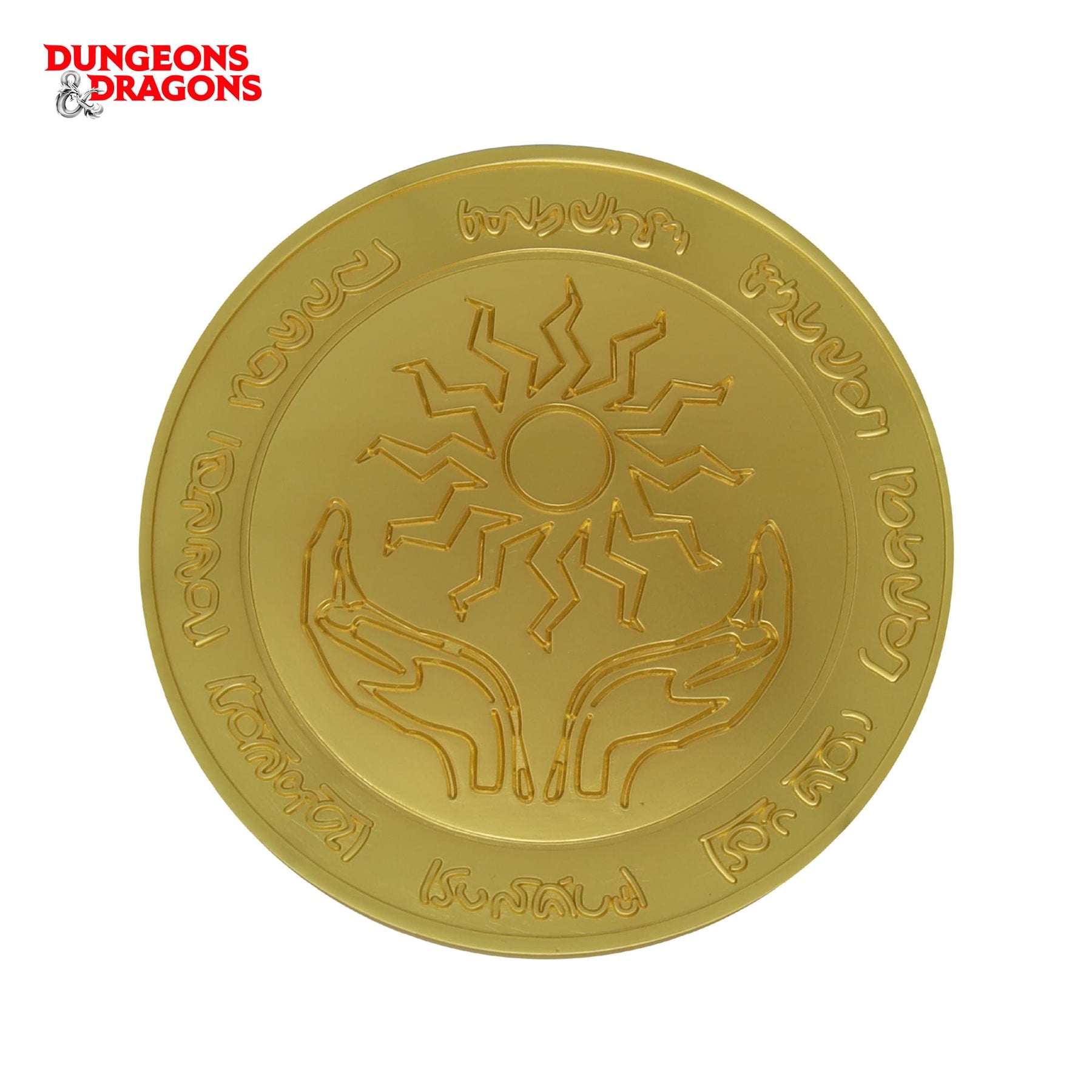 Dungeons & Dragons 24k Gold Plated Amulet of Health Medallion
