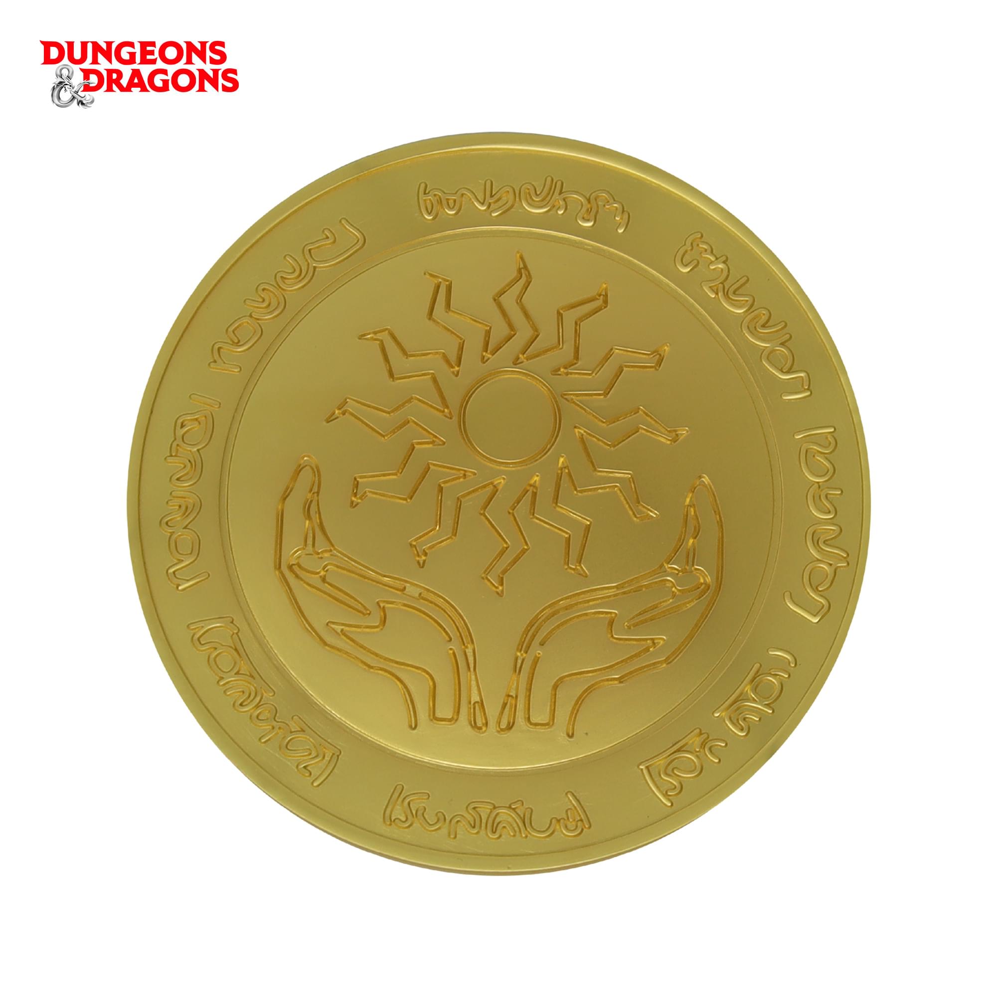 Dungeons & Dragons 24k Gold Plated Amulet of Health Medallion