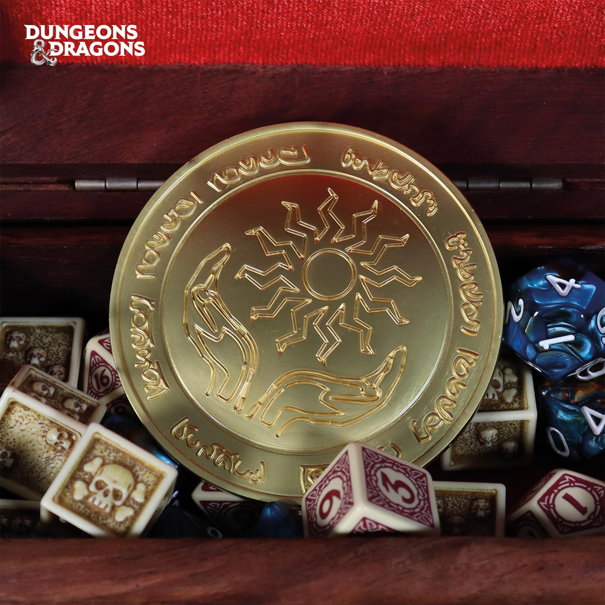 Dungeons & Dragons 24k Gold Plated Amulet of Health Medallion