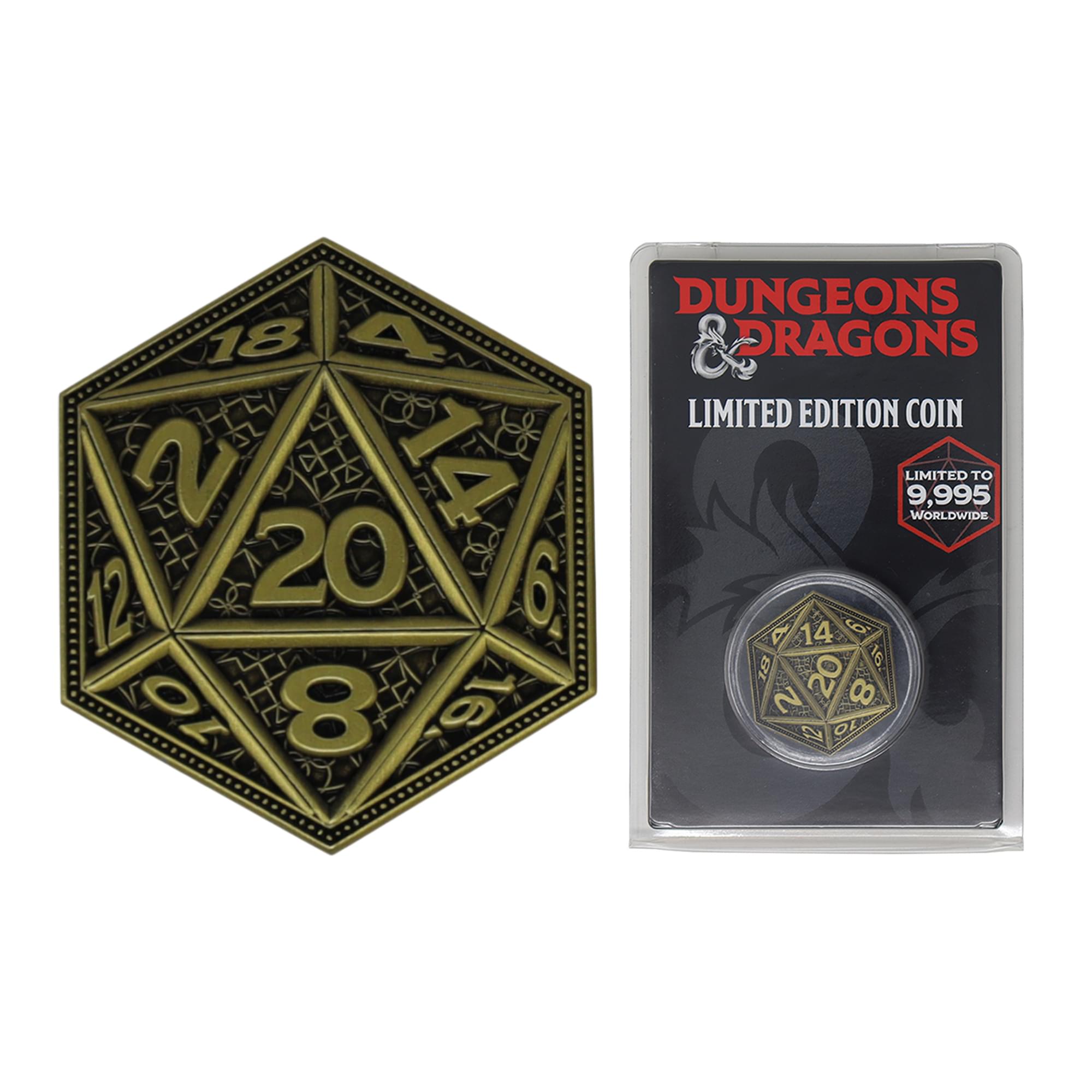 Dungeons & Dragons 20-Sided Die Limited Edition Collector Coin