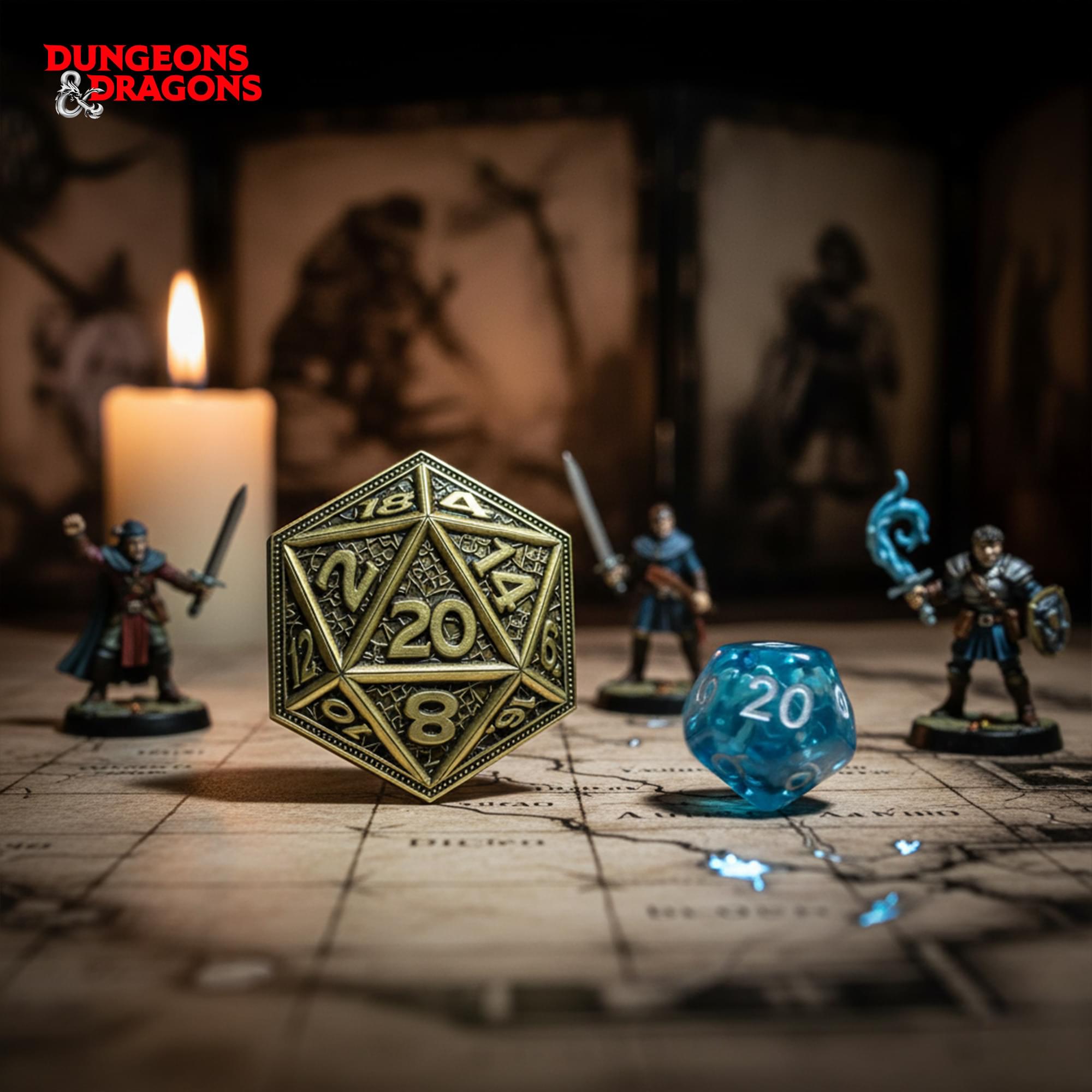 Dungeons & Dragons 20-Sided Die Limited Edition Collector Coin