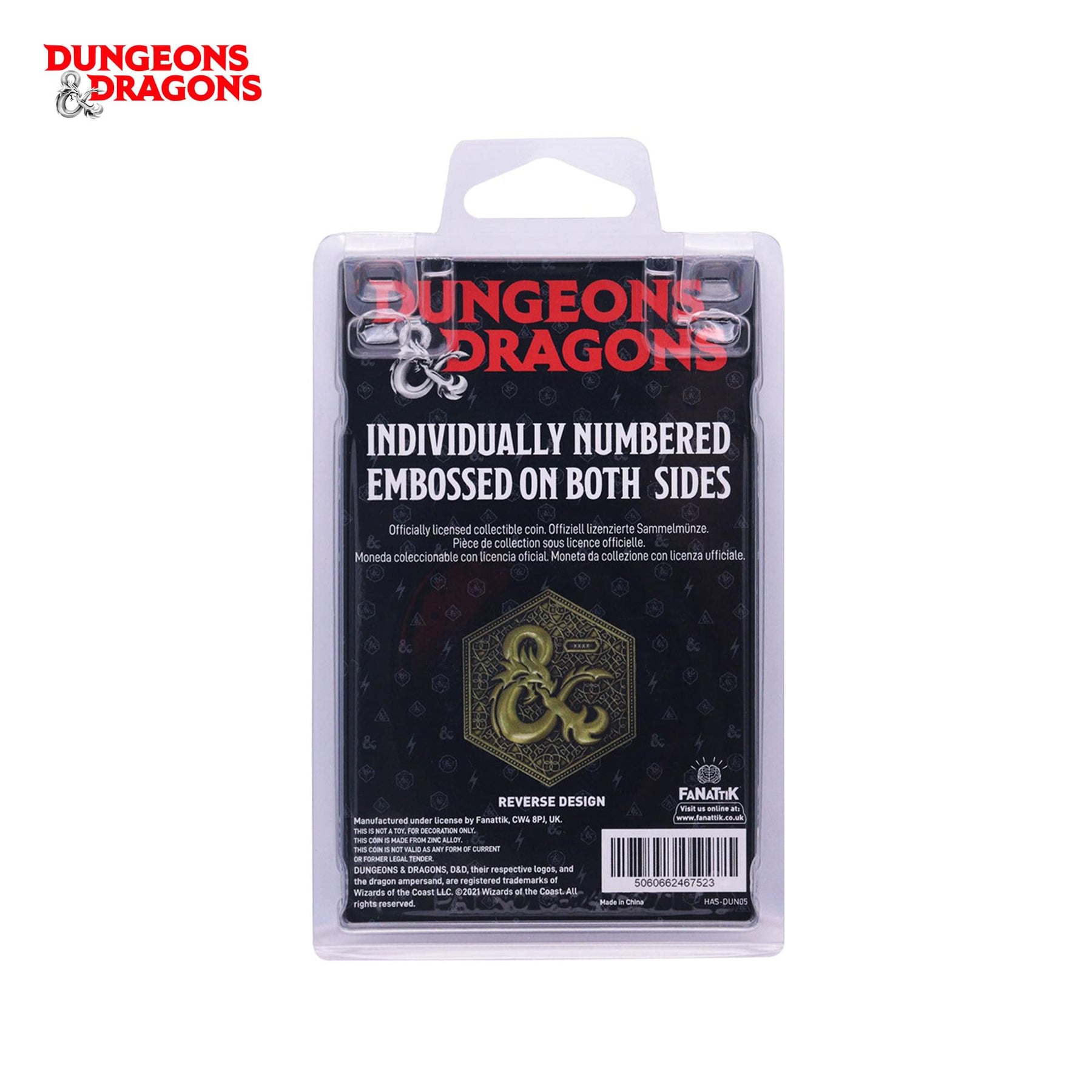 Dungeons & Dragons 20-Sided Die Limited Edition Collector Coin