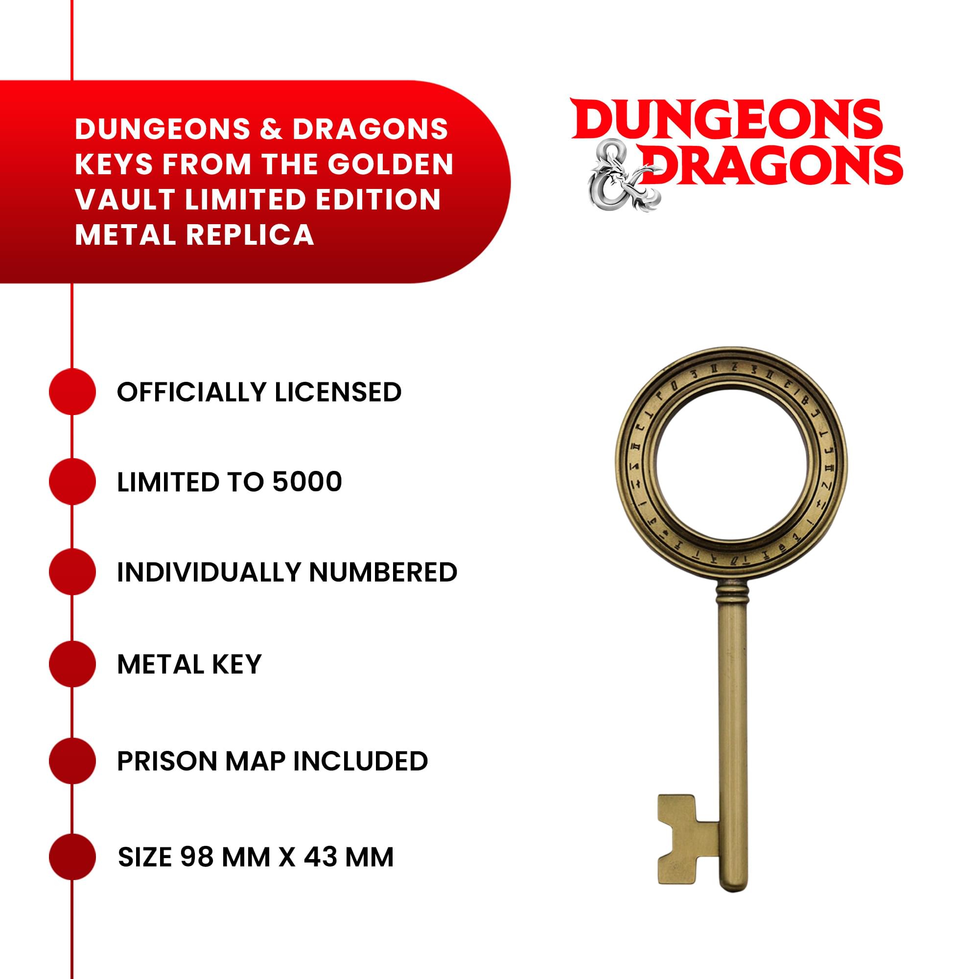 Dungeons & Dragons Keys from the Golden Vault Limited Edition Metal Replica