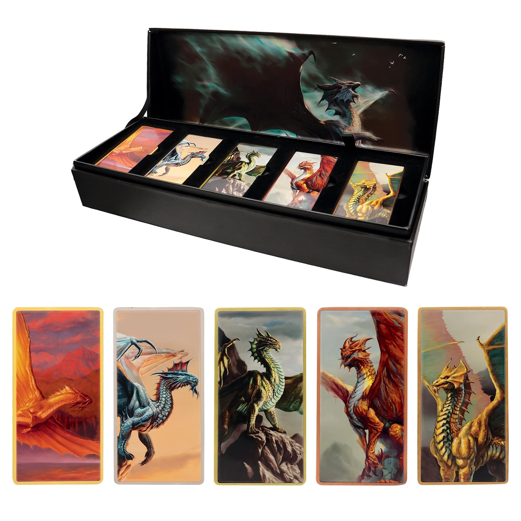 Dungeons & Dragons Metallic Dragons 5-Piece Metal Ingot Set Replica