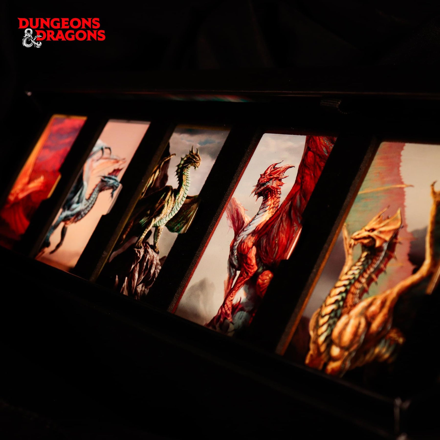 Dungeons & Dragons Metallic Dragons 5-Piece Metal Ingot Set Replica