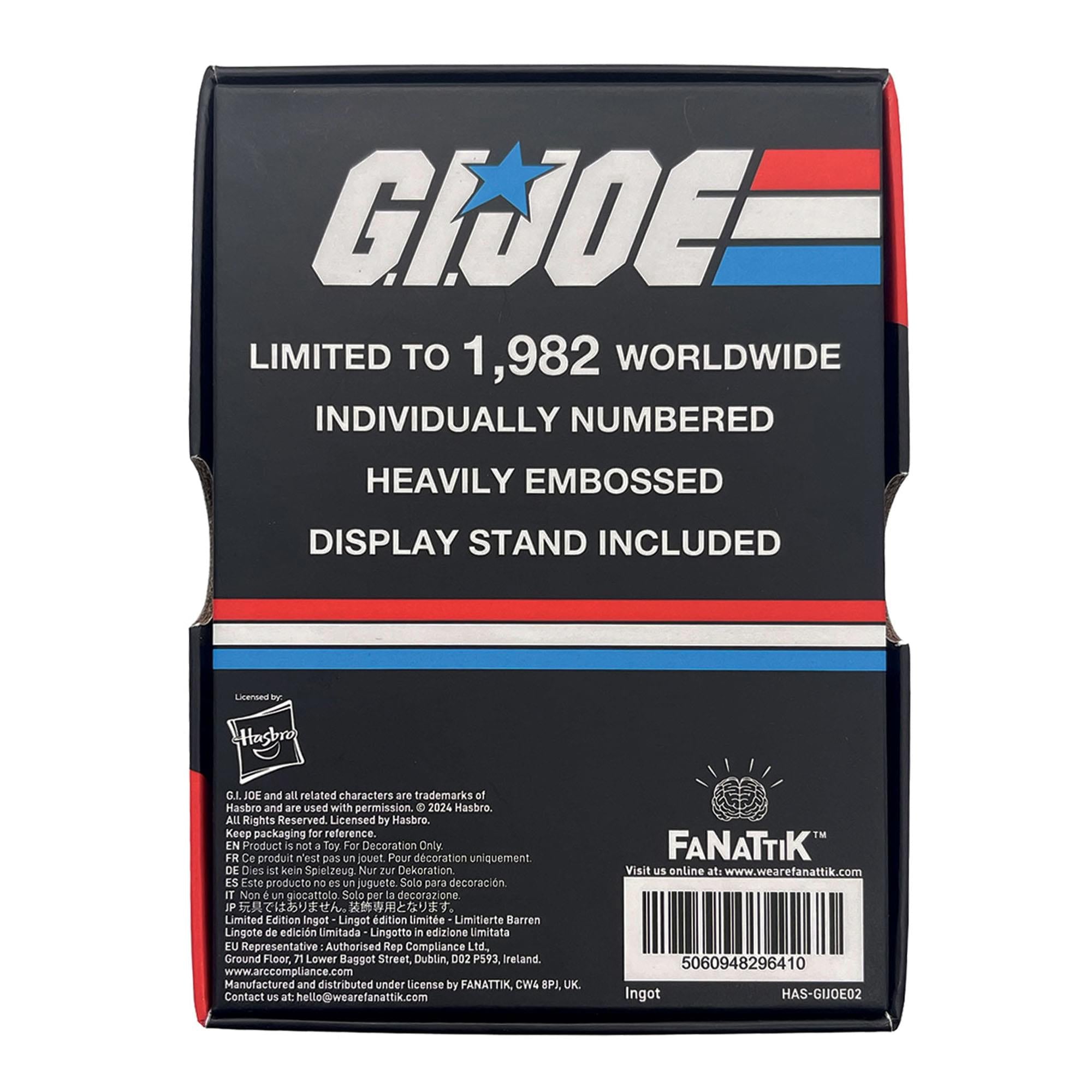 G.I. Joe: A Real American Hero #1 Limited Edition Ingot