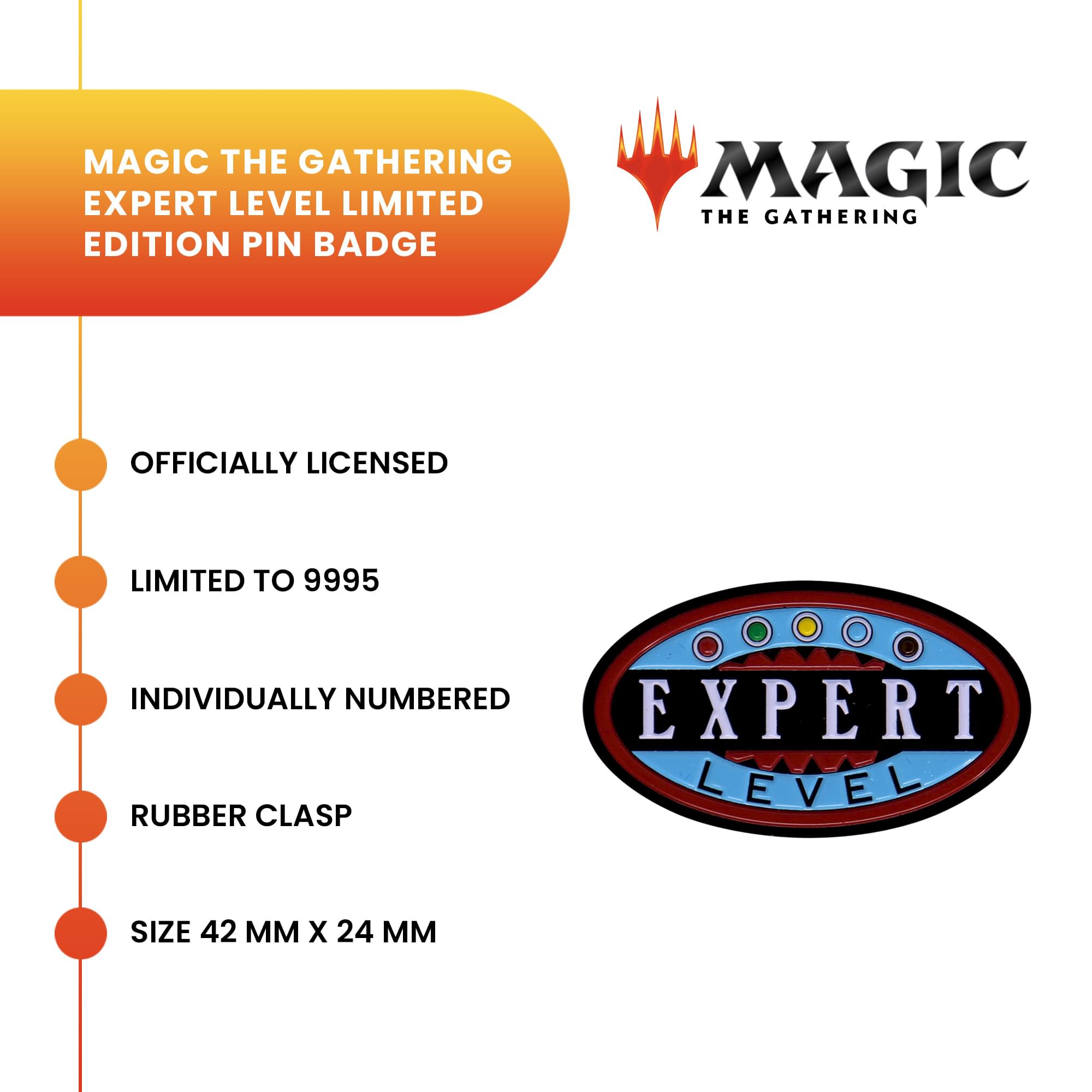 Magic The Gathering Expert Level Limited Edition Pin Badge