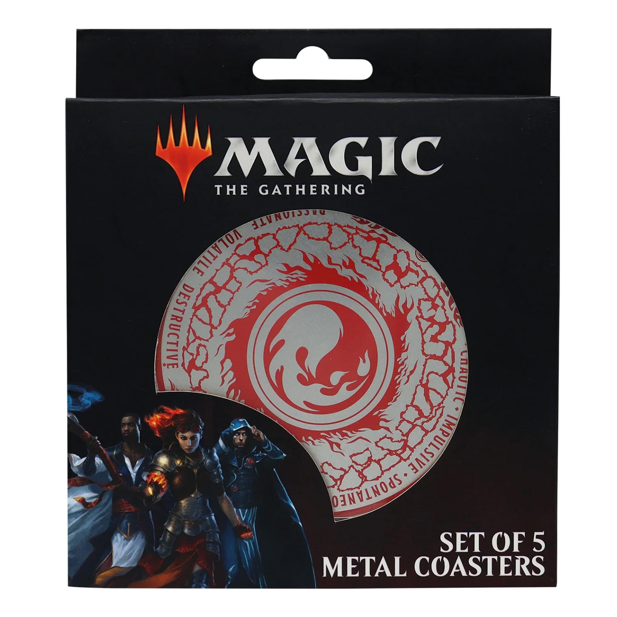 Magic The Gathering 5-Piece Mana Symbols Drink Coaster Set