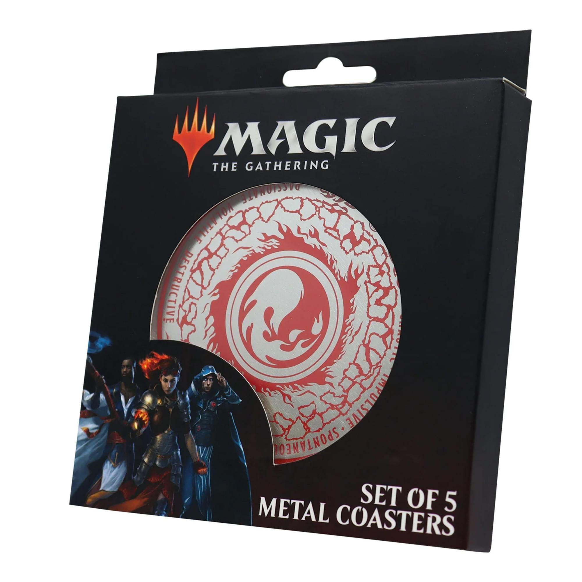 Magic The Gathering 5-Piece Mana Symbols Drink Coaster Set