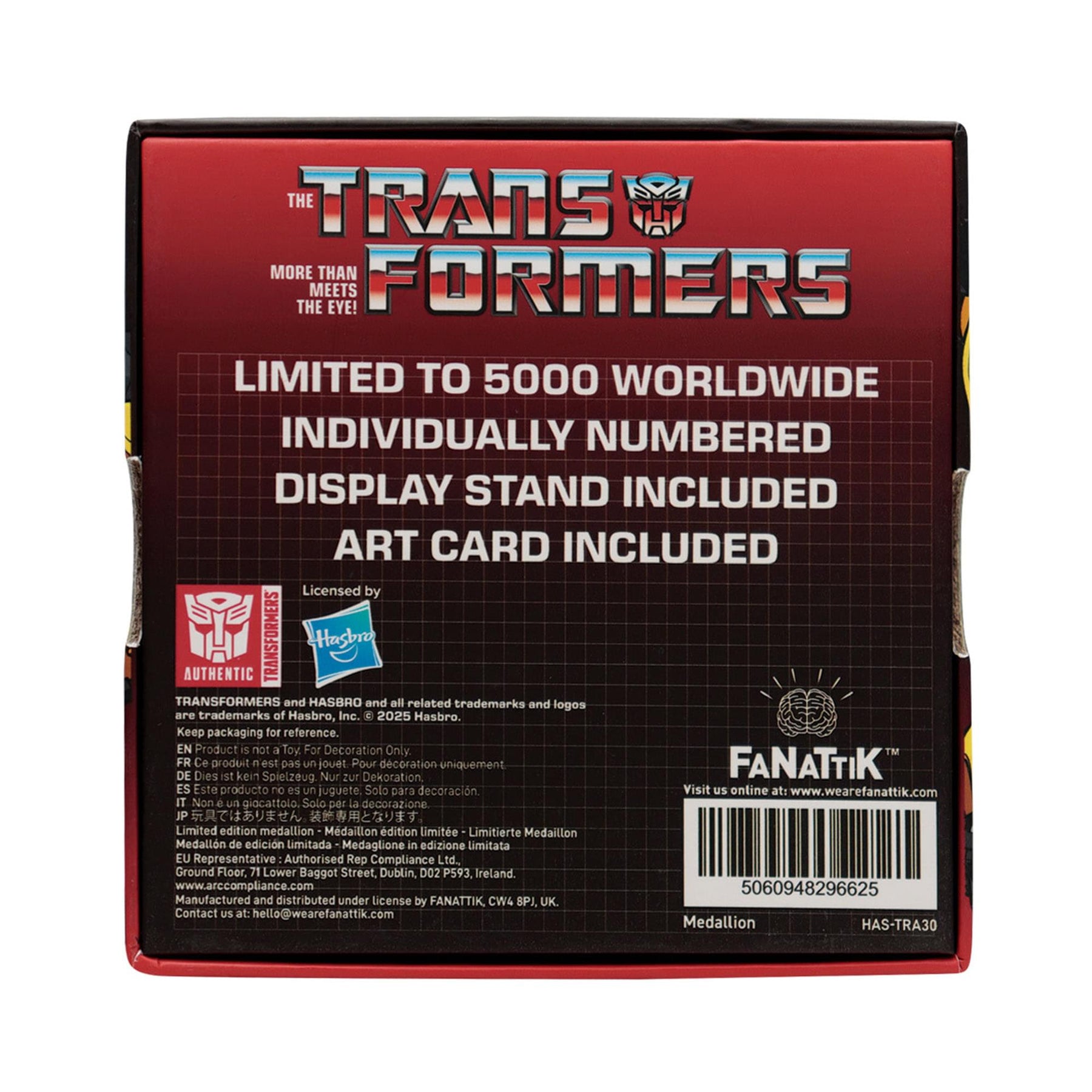 Transformers Limited Edition Bumblebee Medallion