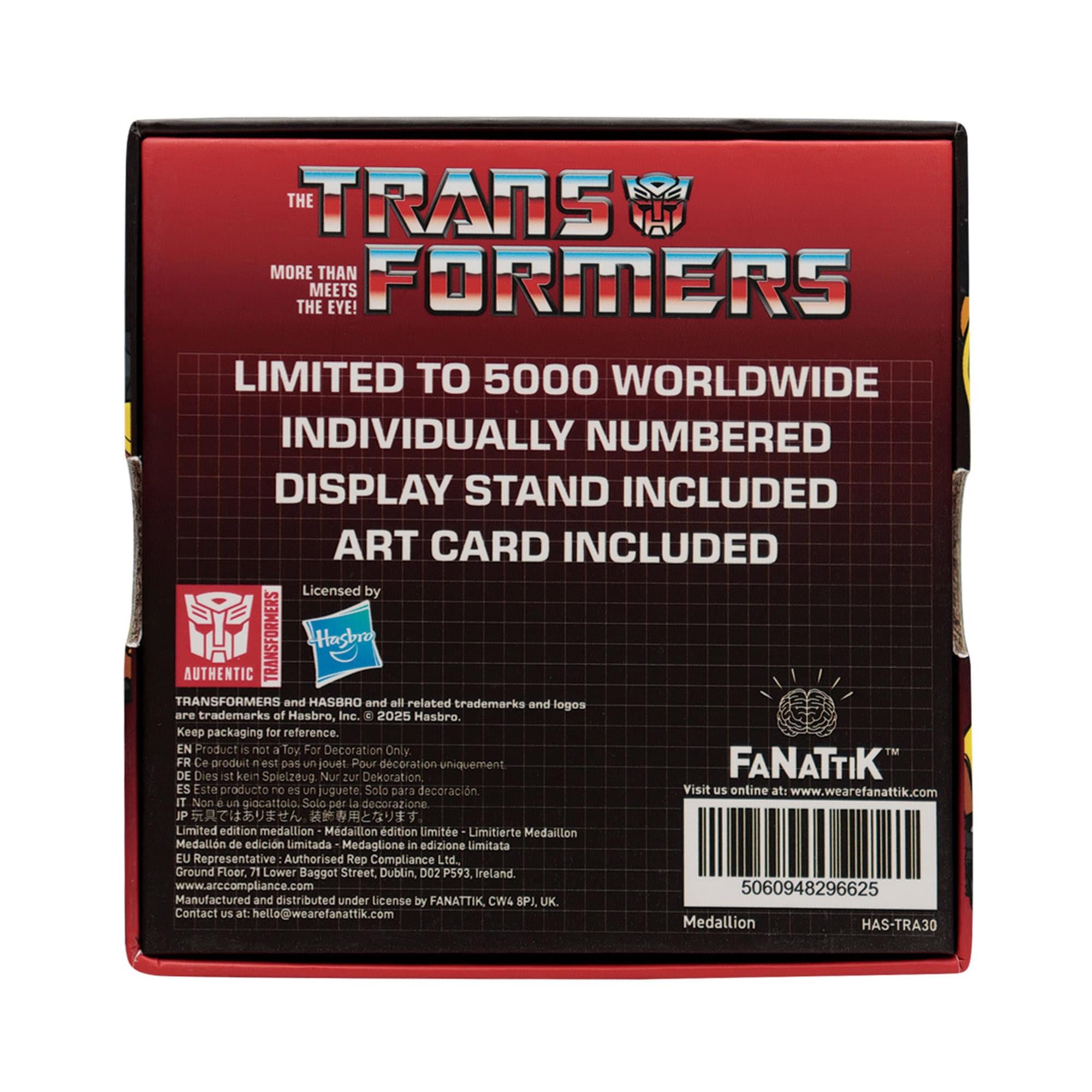Transformers Limited Edition Bumblebee Medallion