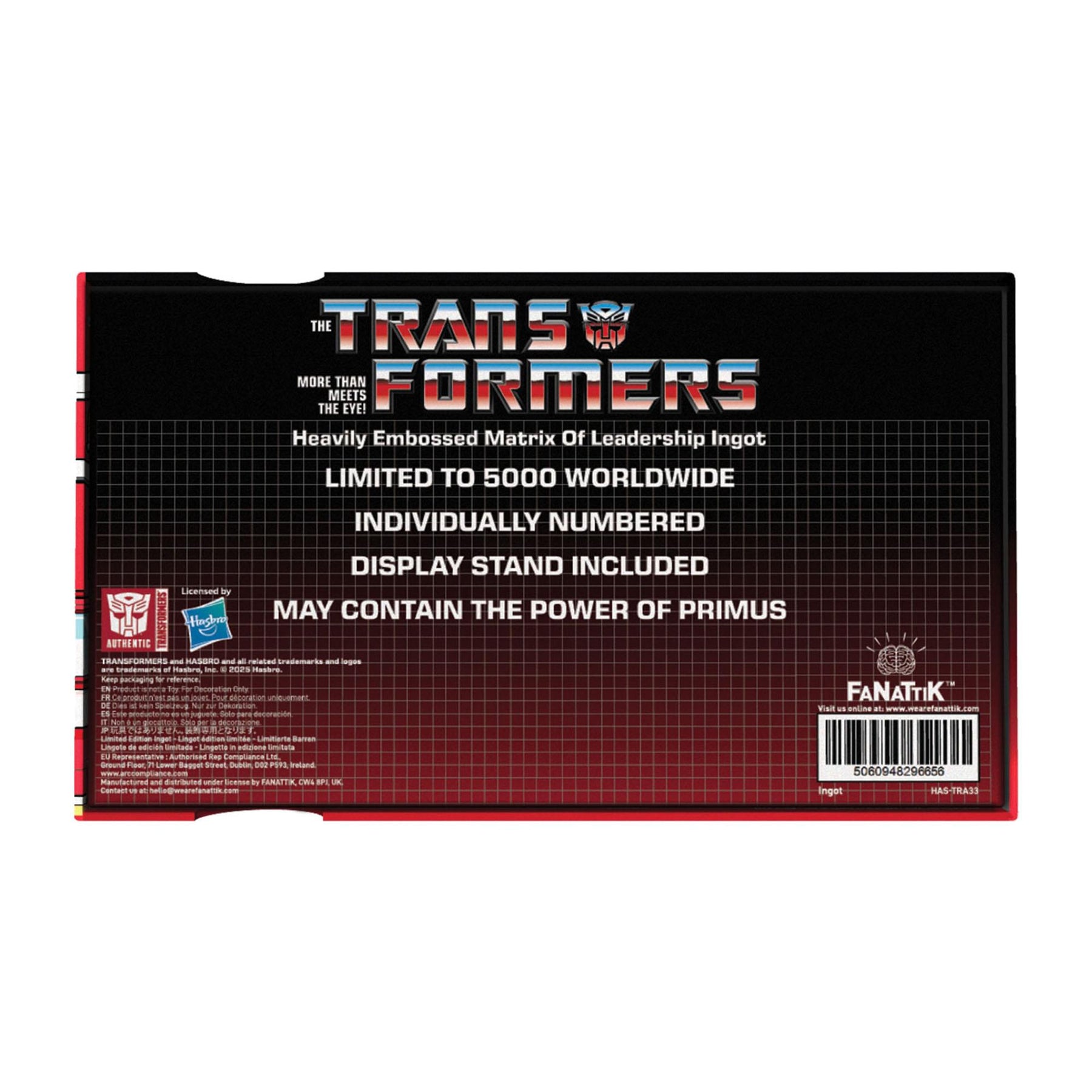 Transformers Matrix of Leadership Metal Replica