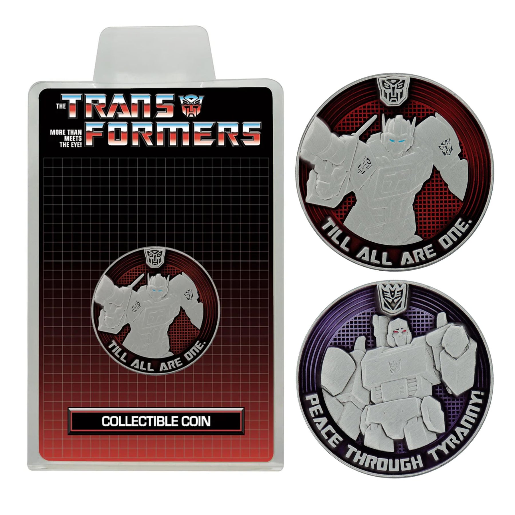 Transformers G1 Autobots vs Decepticons Limited Edition Collectible Coin