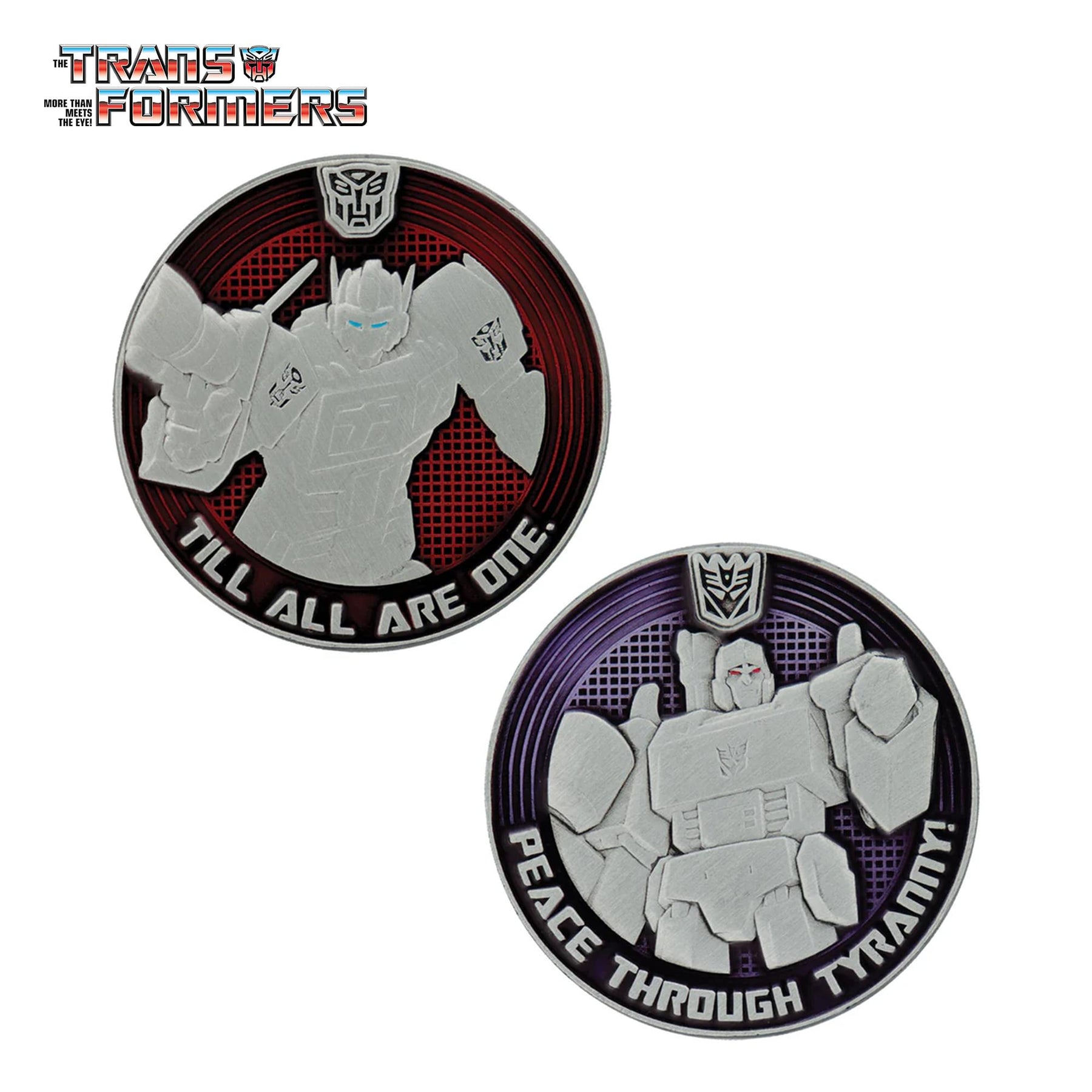 Transformers G1 Autobots vs Decepticons Limited Edition Collectible Coin